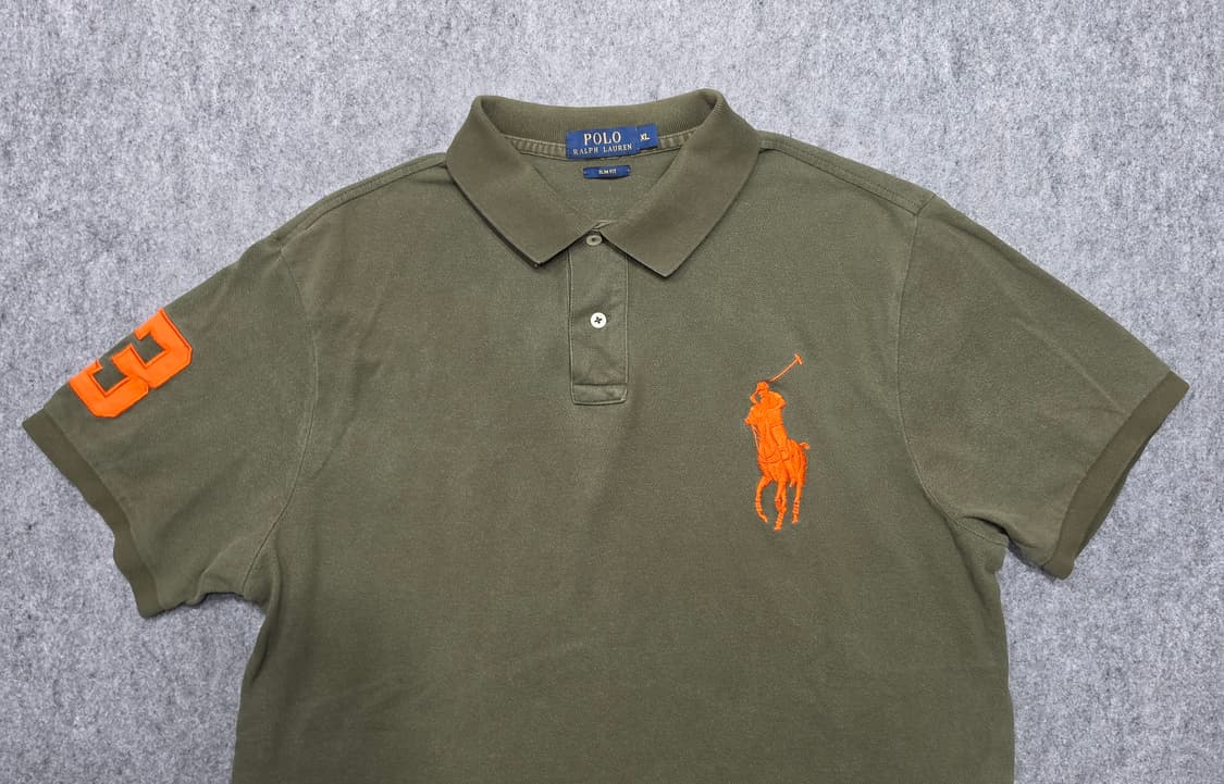 폴로 랄프로렌 빅포니 슬림핏 Pk 카라 반팔티 XL 상품이미지3