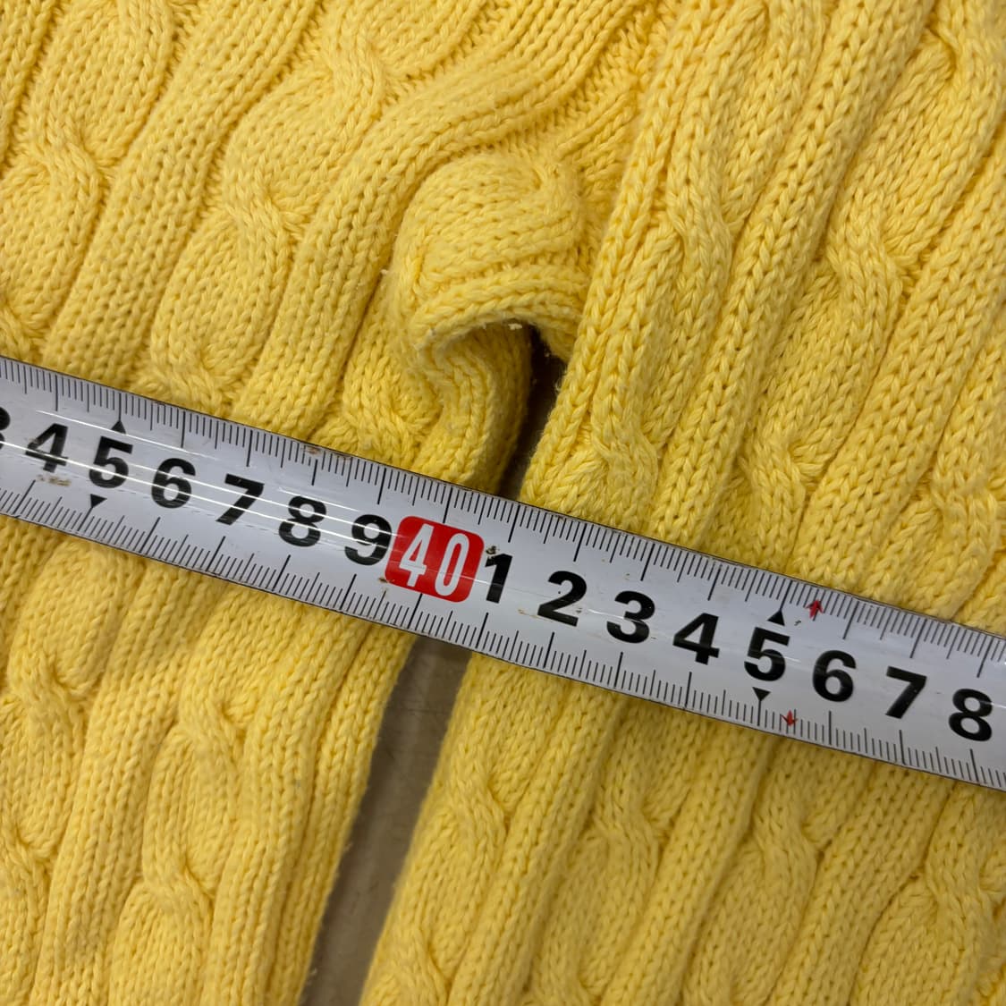 폴로 랄프로렌 케이블 옐로우 니트 상품이미지5