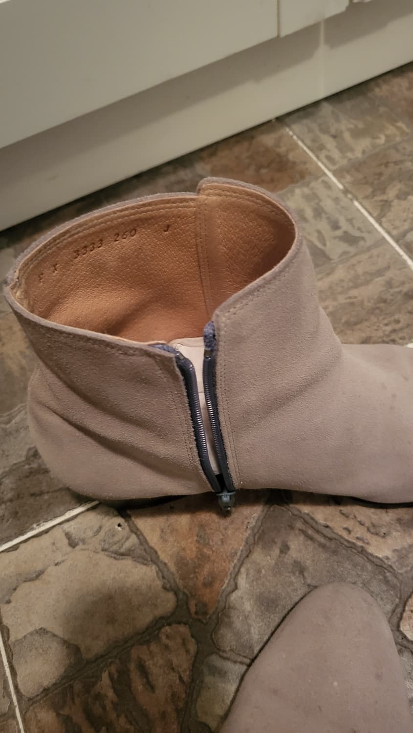 그레이 스웨이드 앵클 부츠 상품이미지6