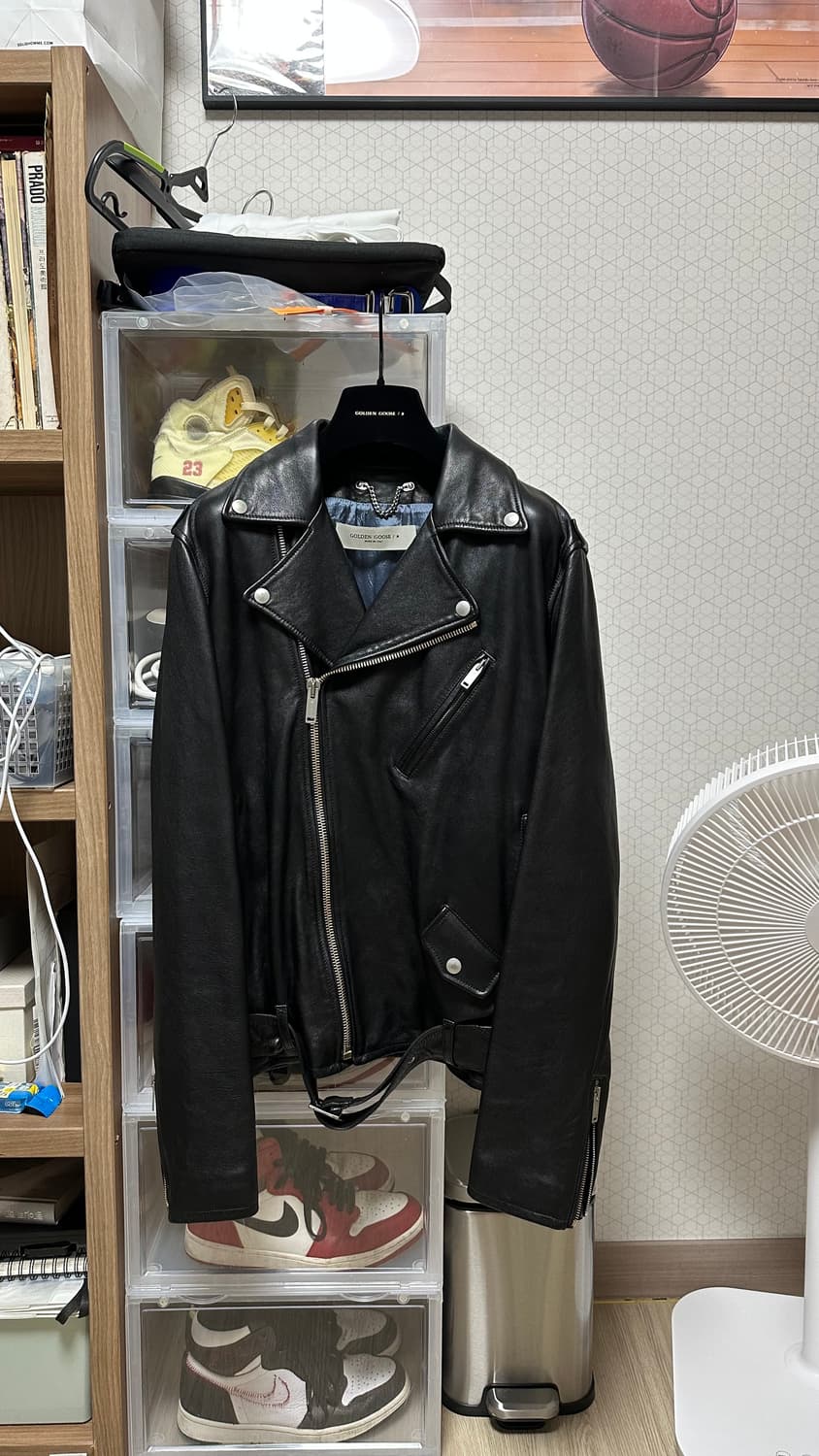 골든구스 램스킨 라이더 자켓 50 상품이미지1