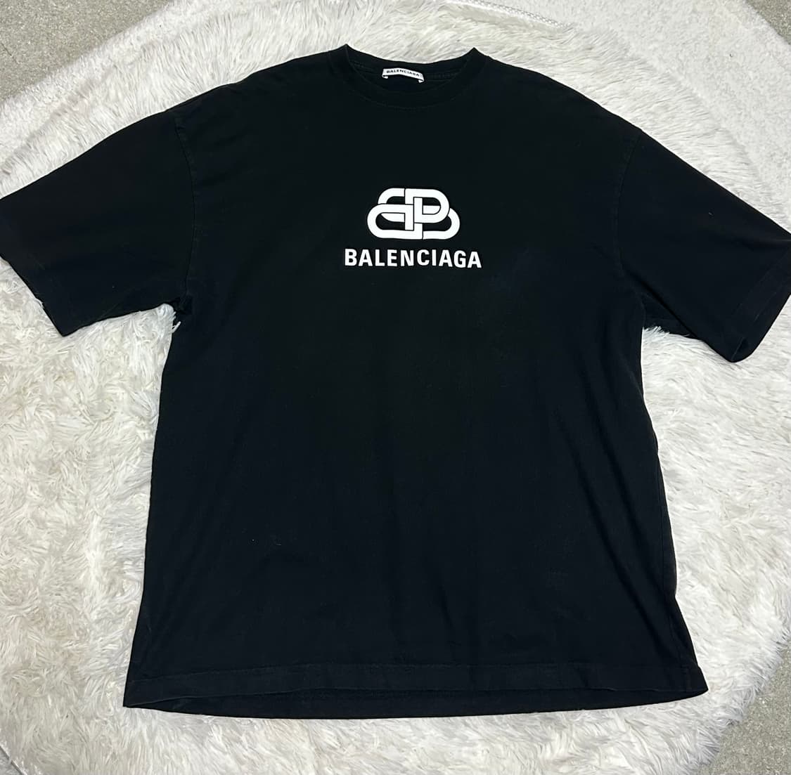 발렌시아가 BB로고 블랙 반팔 S 상품이미지1