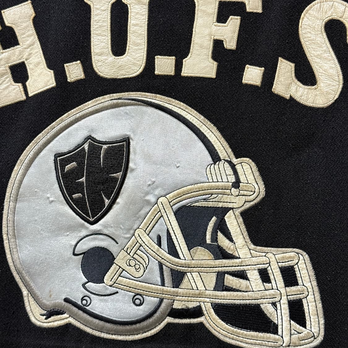 VTG 빈티지 NFL 빅 패치 올드스쿨 레더암 바시티 자켓 상품이미지6