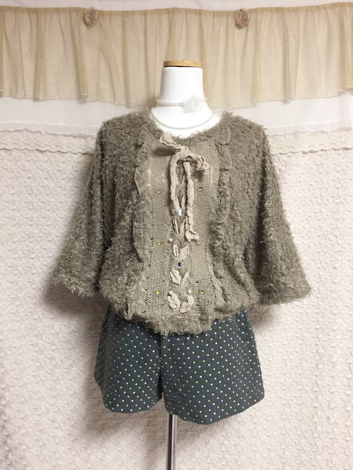 빈티지 엑시즈팜 퍼 탑 상품이미지2