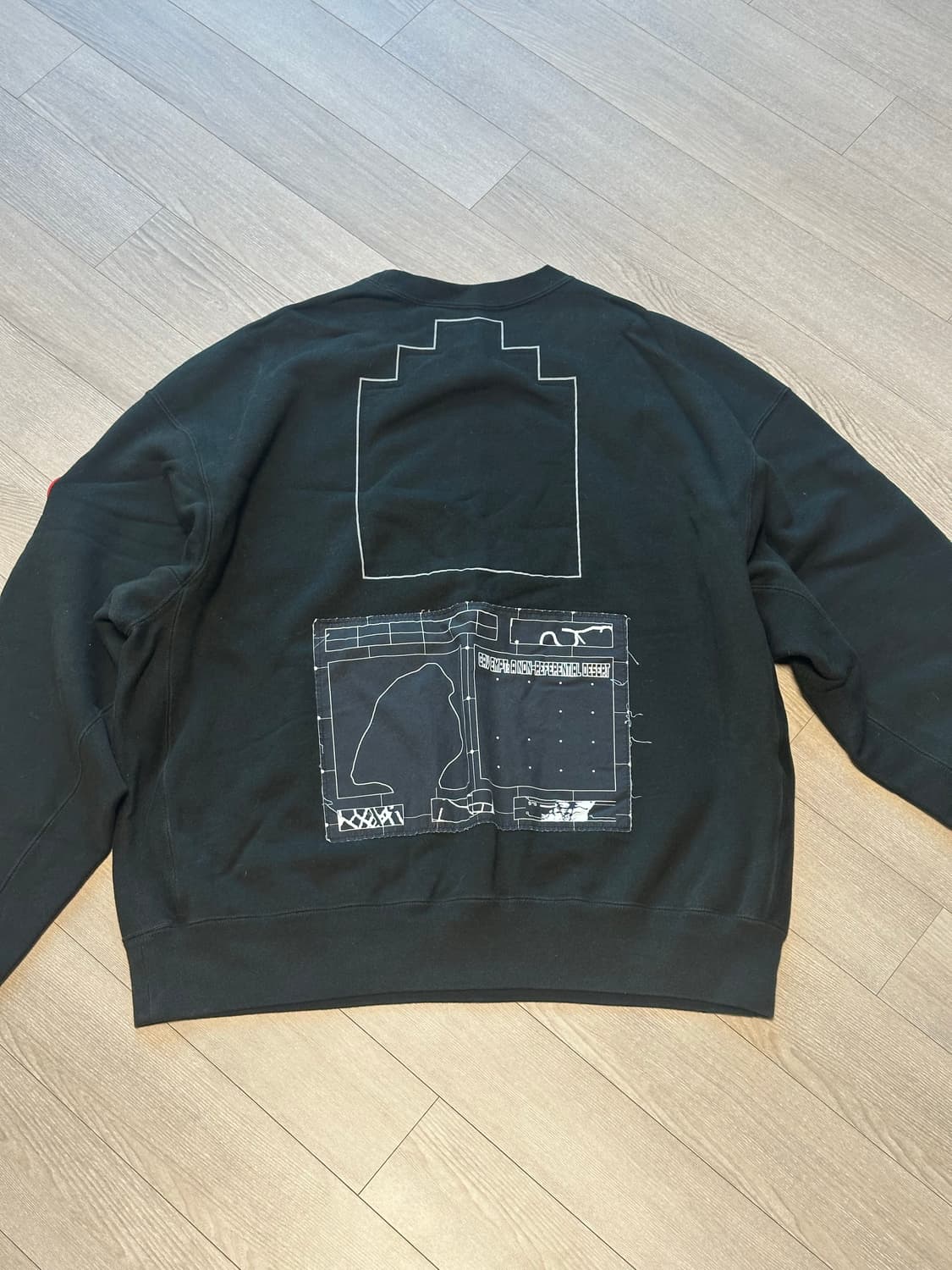 (L) 카브엠트 2023 스웻셔츠 맨투맨 블랙 상품이미지3