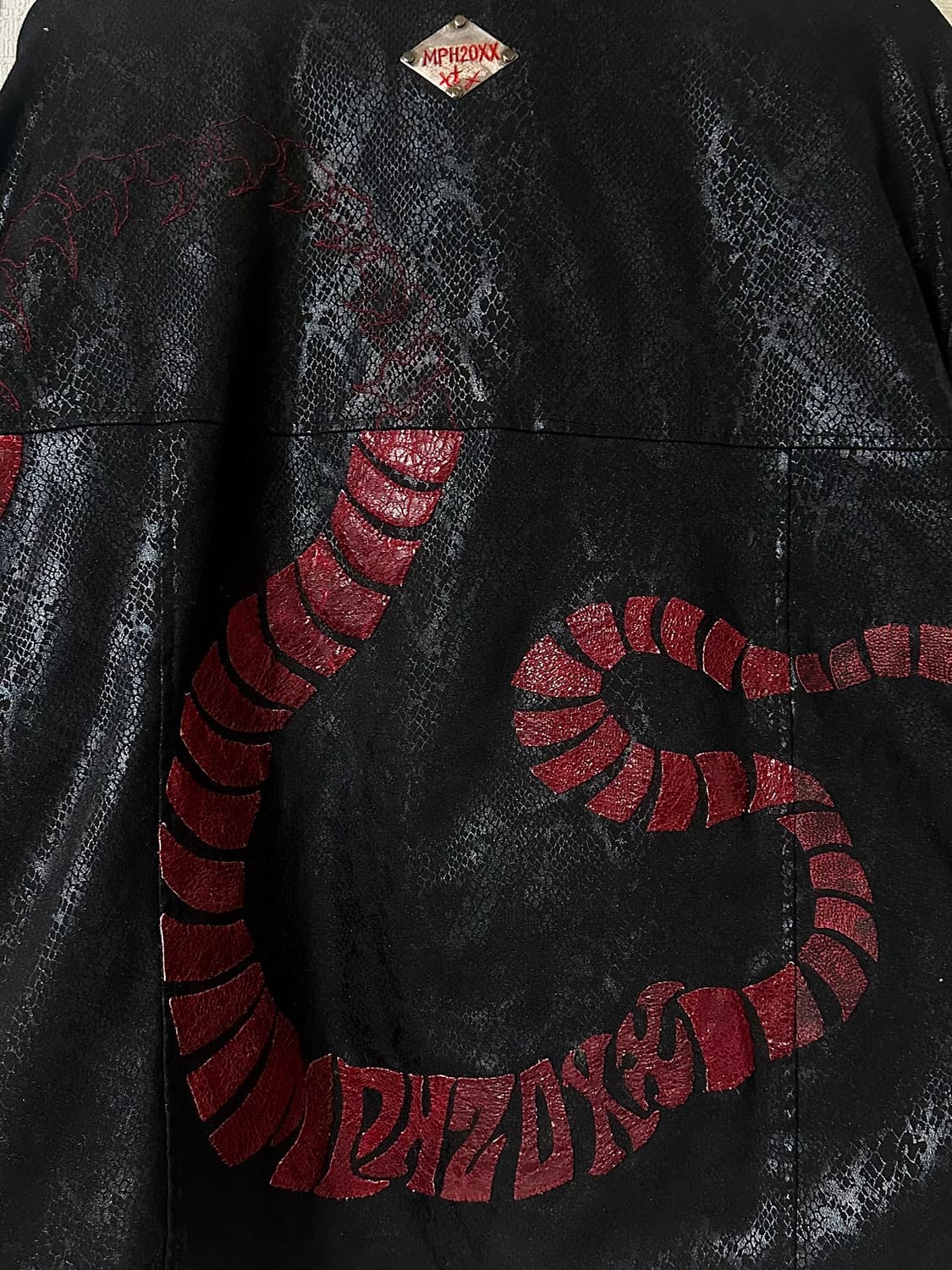 (MPH) crimson python patchwork jacket 상품이미지4