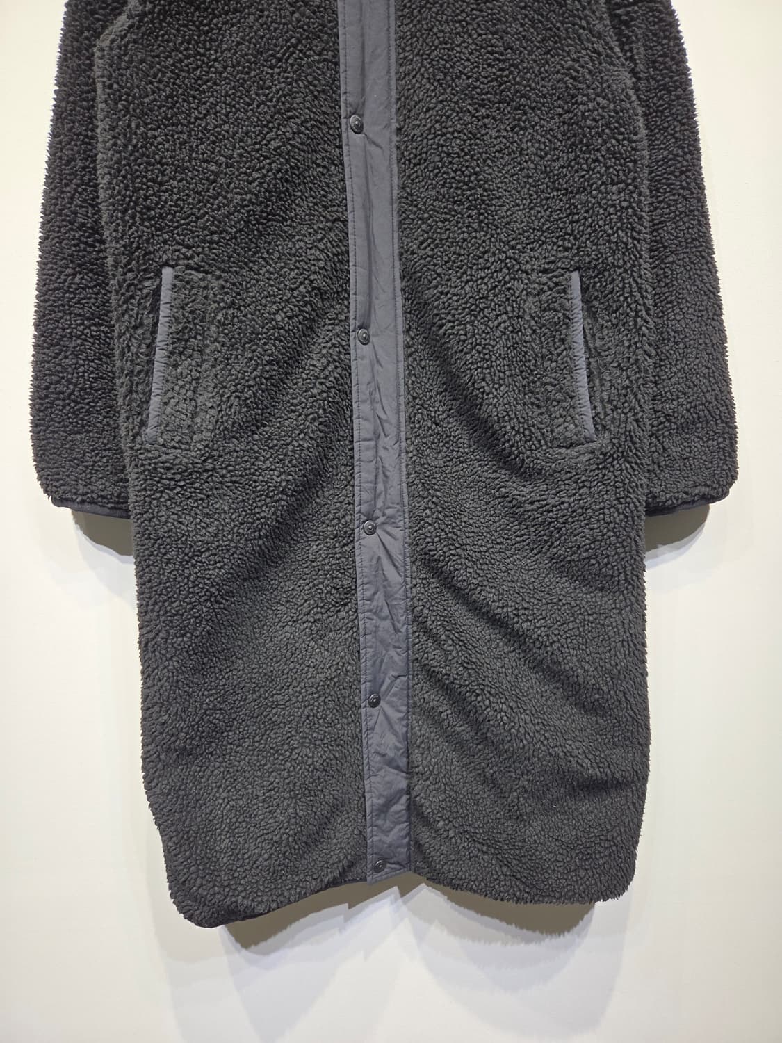 내셔널지오그래픽 유틸리티 롱 플리스 자켓 블랙 상품이미지4