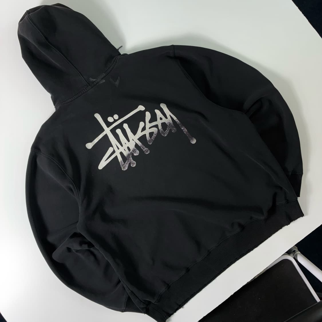 Stussy  스투시 스탁로고 블랙 후드티  상품이미지1