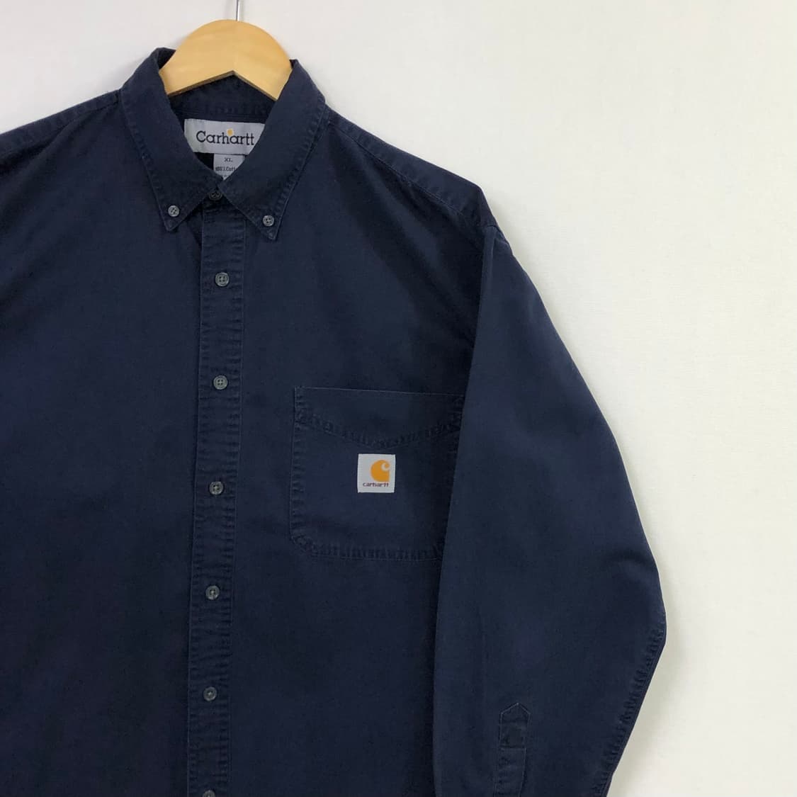 XL 칼하트 네이비 워크 셔츠 상품이미지1