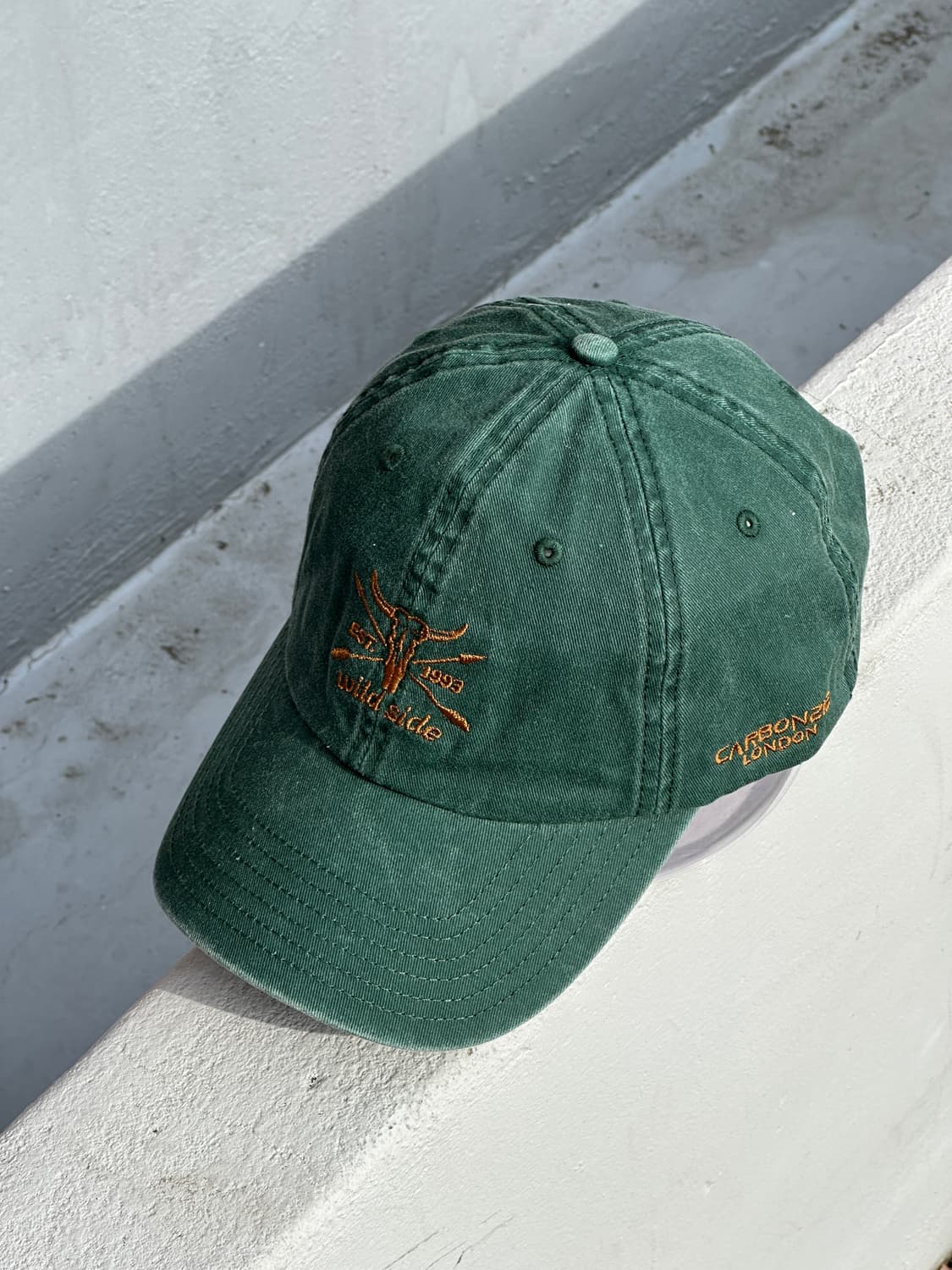 [F] carbon212 로고 그린 볼캡 모자 상품이미지2