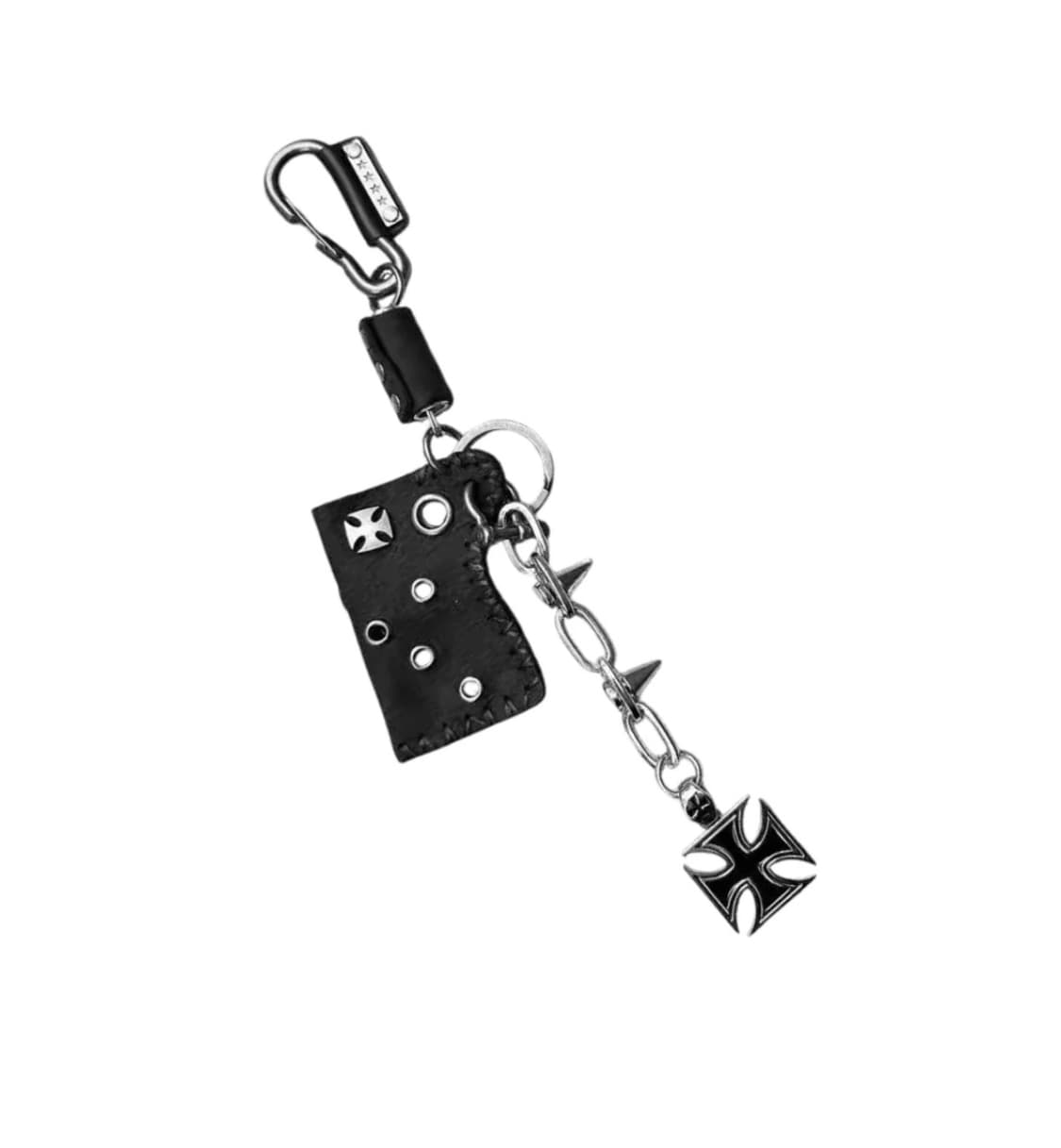 크로스 스파이크 레더 키링 상품이미지1