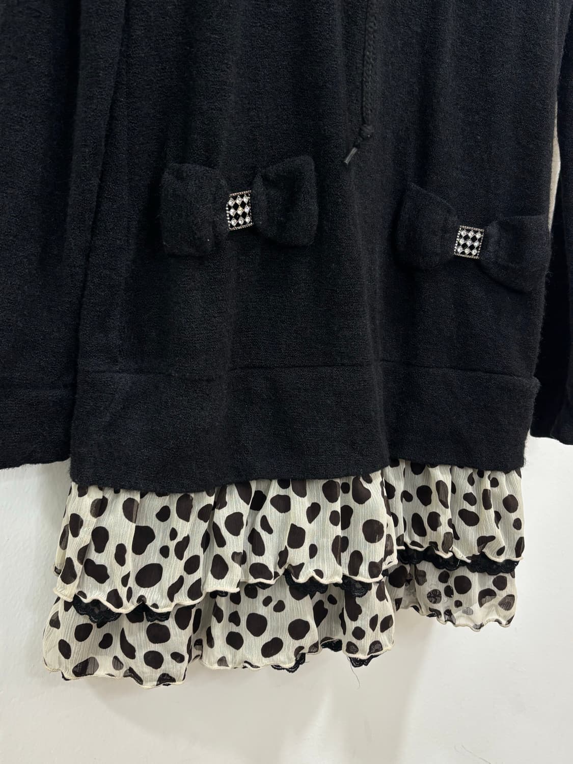 Cecil mcbee 레이어드 로피 갸루 니트 티셔츠 상품이미지7