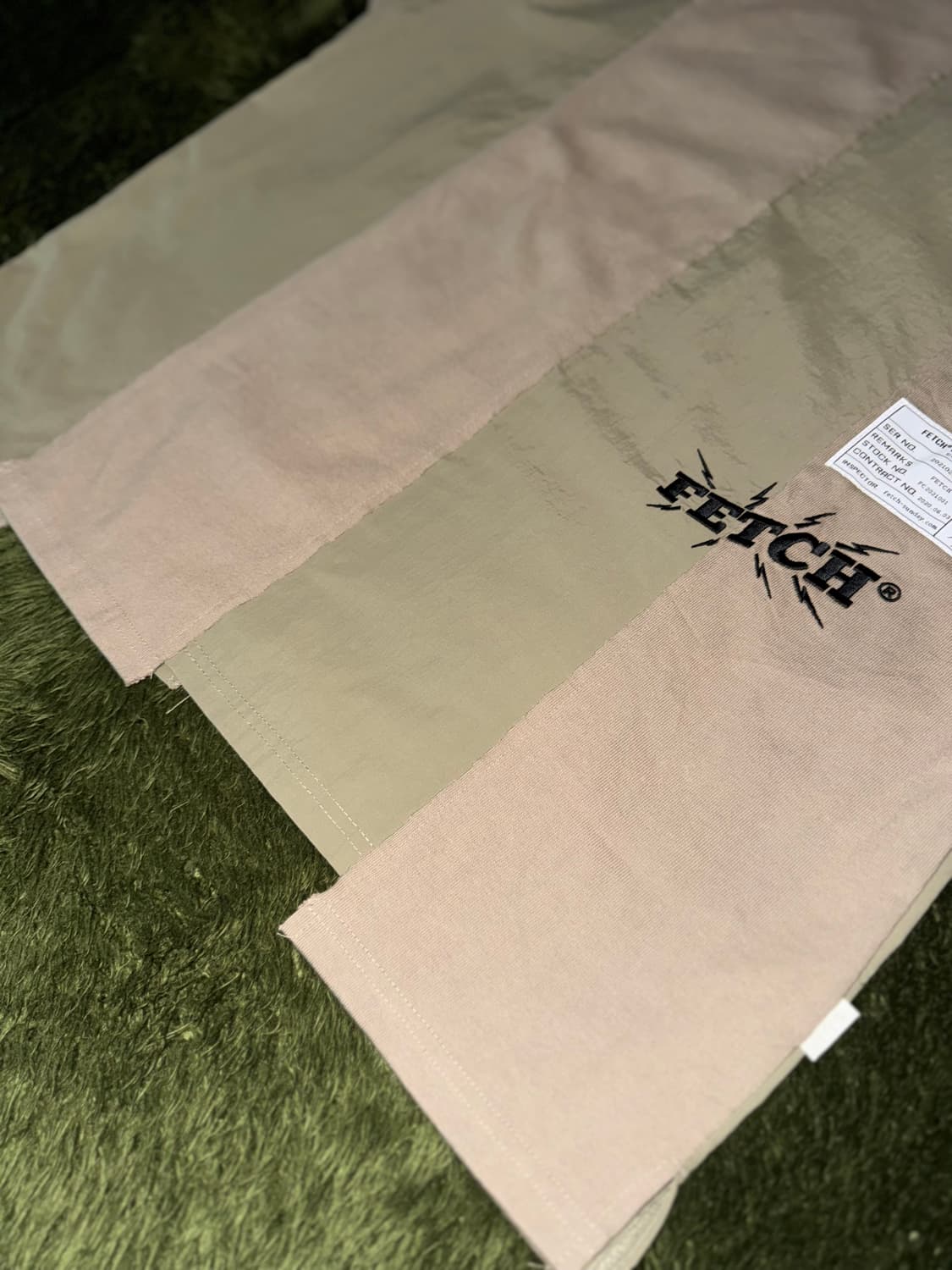 [XL] FETCH 페치 선데이 패널 엠브로이더리 로고 티셔츠 베이지 상품이미지6