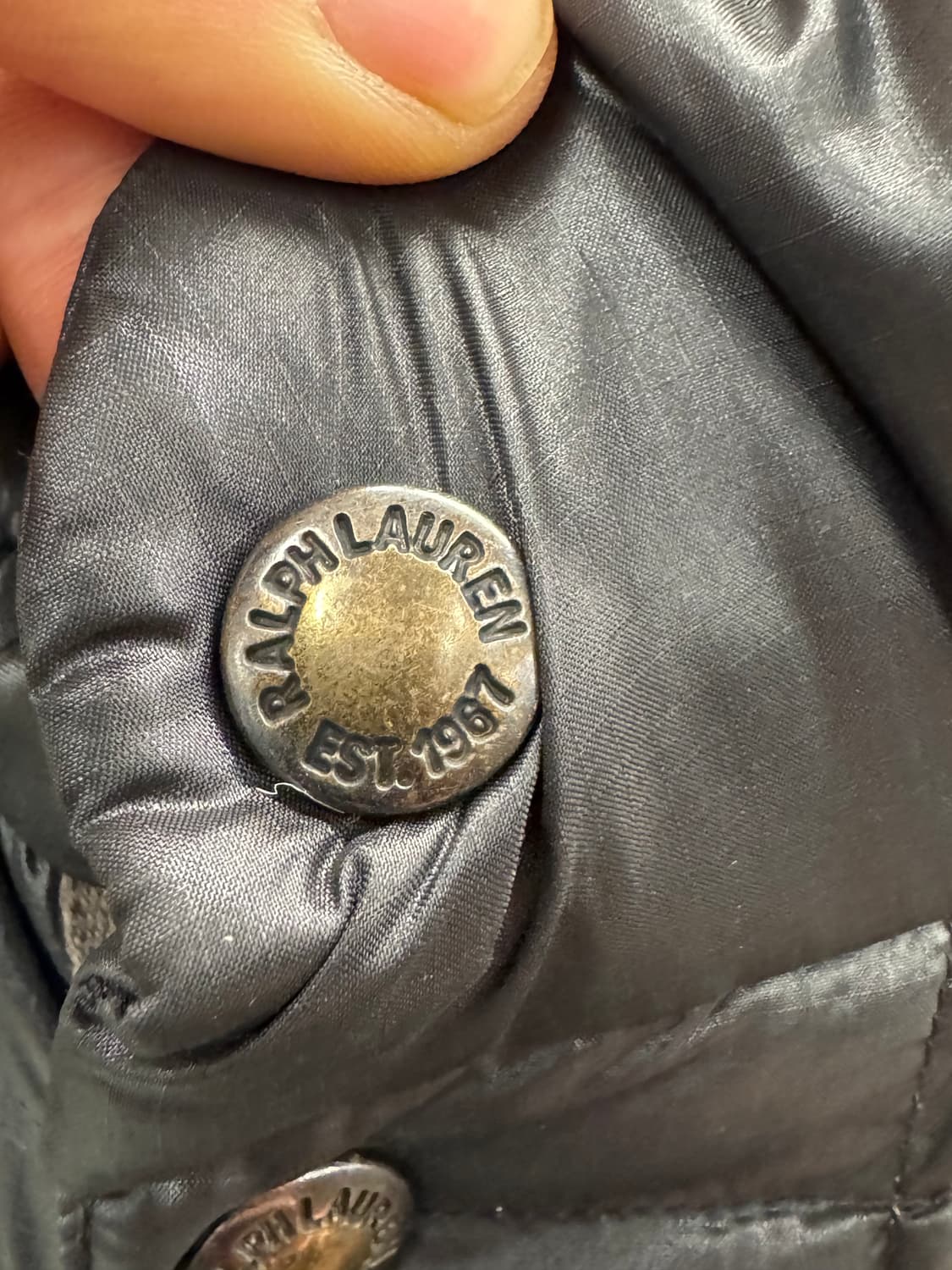 폴로 랄프로렌 푸퍼 패딩 블랙 L 상품이미지4