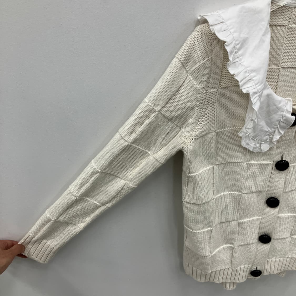 가니 코튼 로브 니트 가디건 상품이미지5