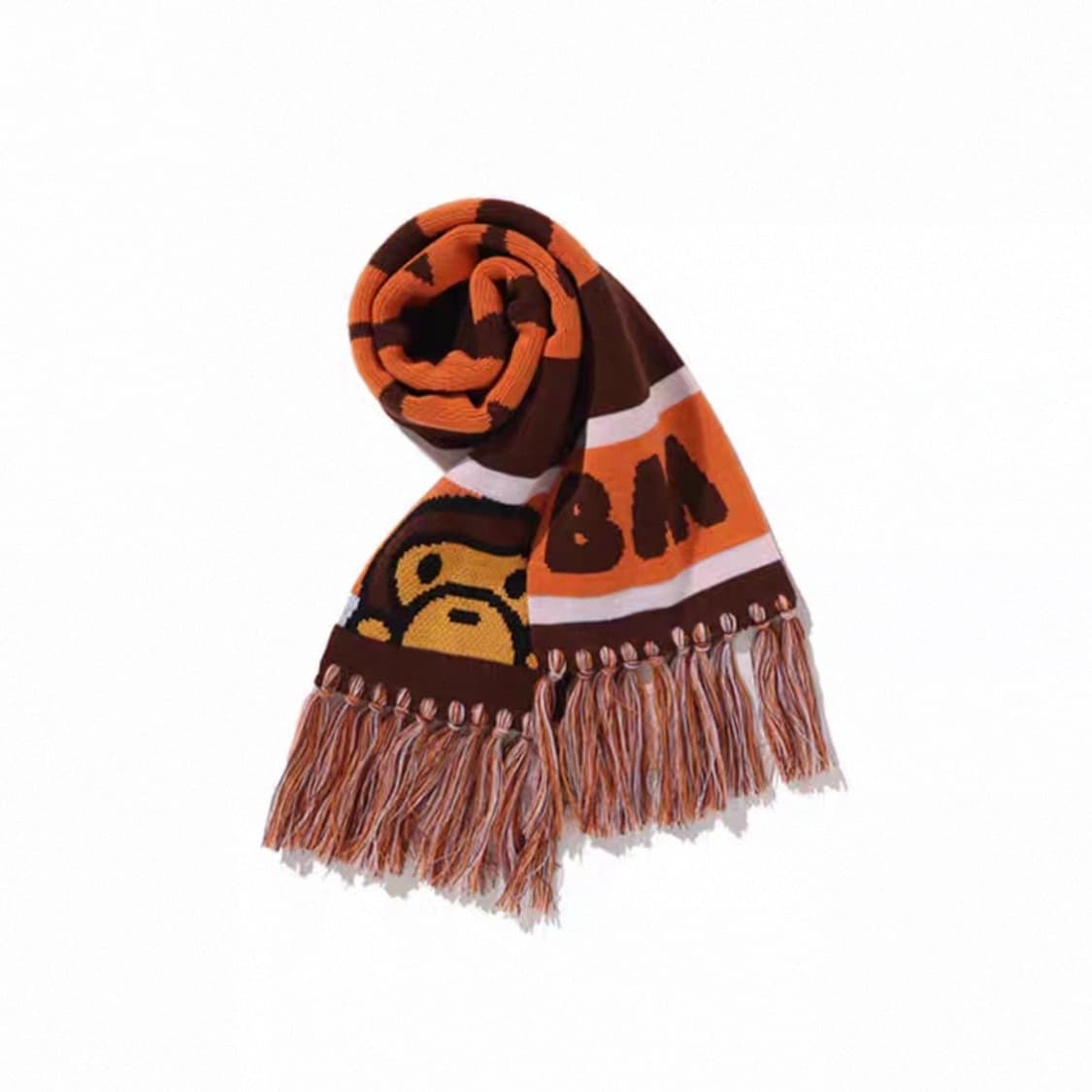 (오더) 베이프 베이비마일로 25FW 머플러 스카프 오렌지 상품이미지1