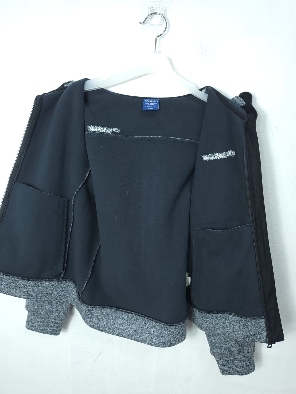 디스커버리 니트플리스후드집업 그레이 90 S 상품이미지9