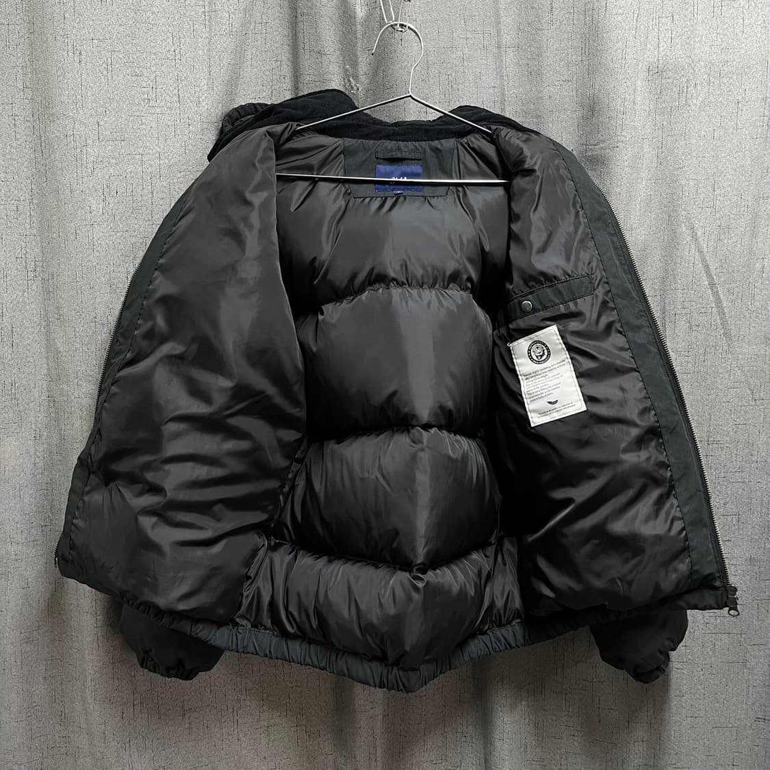 [M] 예일(YALE) 덕다운 숏 푸퍼 패딩 블랙 상품이미지5