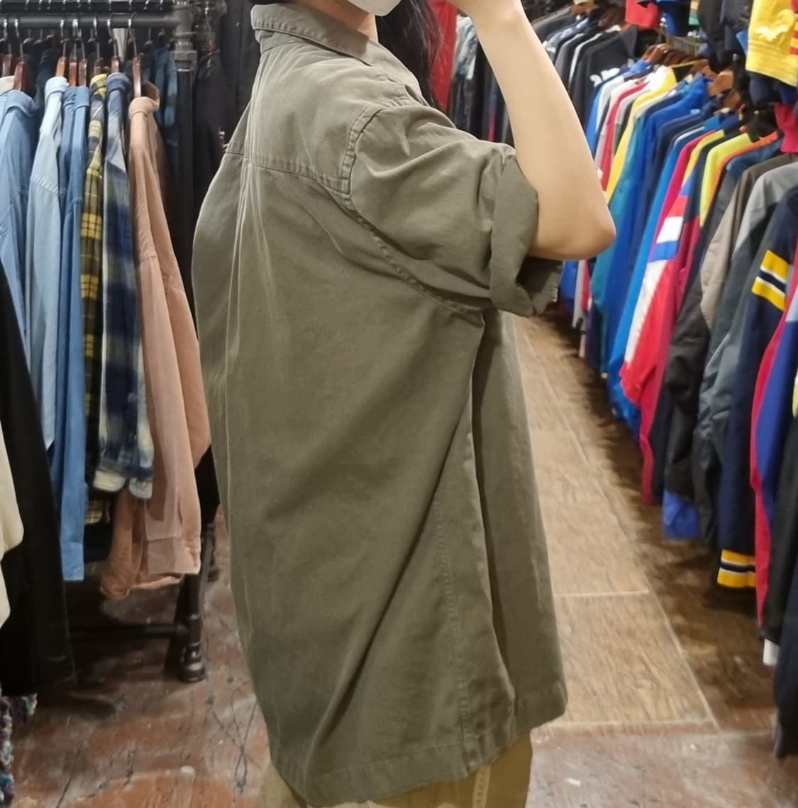 [Hi] 칼하트 반팔 셔츠 카키 상품이미지5