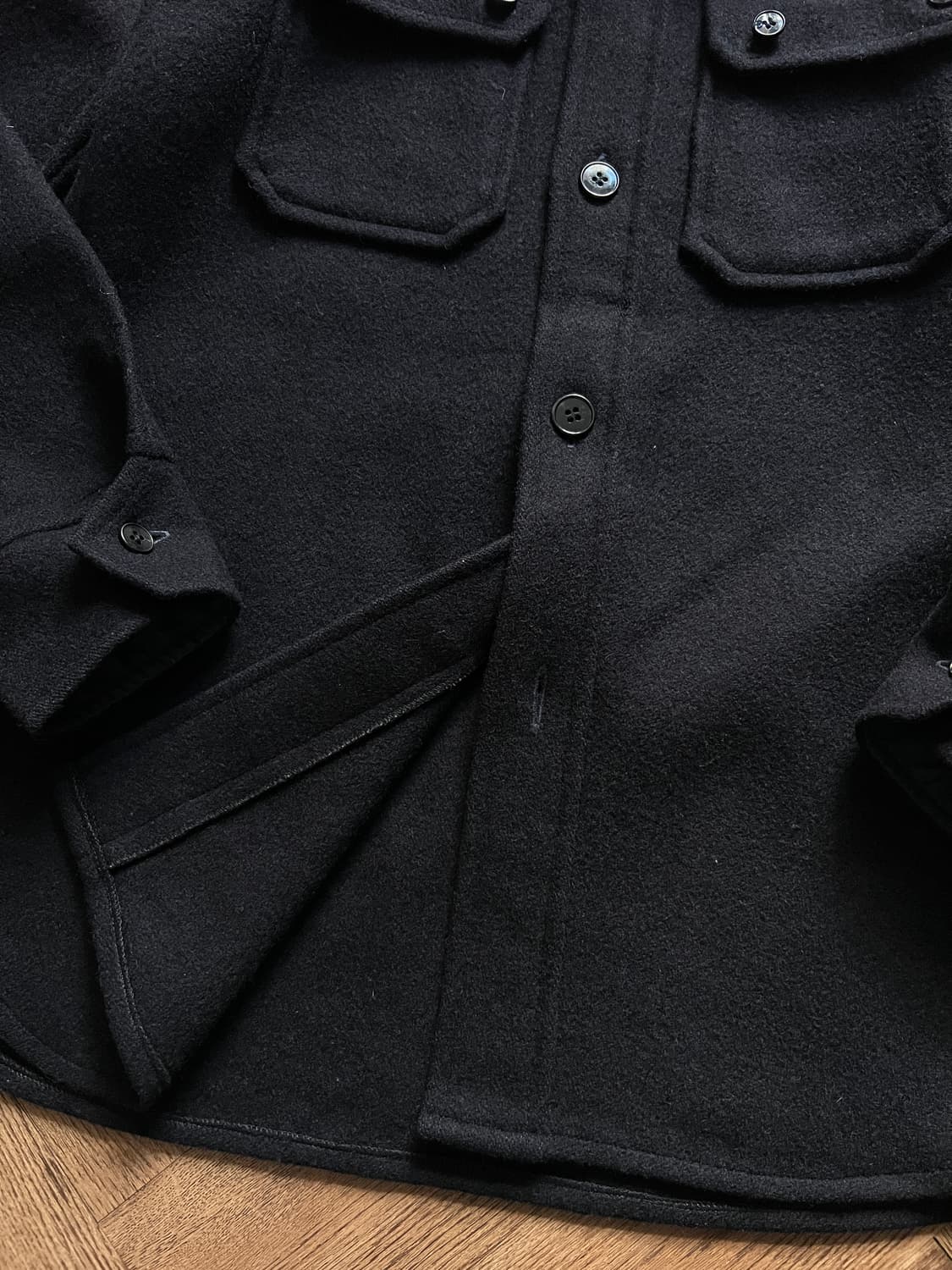 [M]VAN JAC 빈티지 CPO 오피서 울 셔츠 상품이미지4