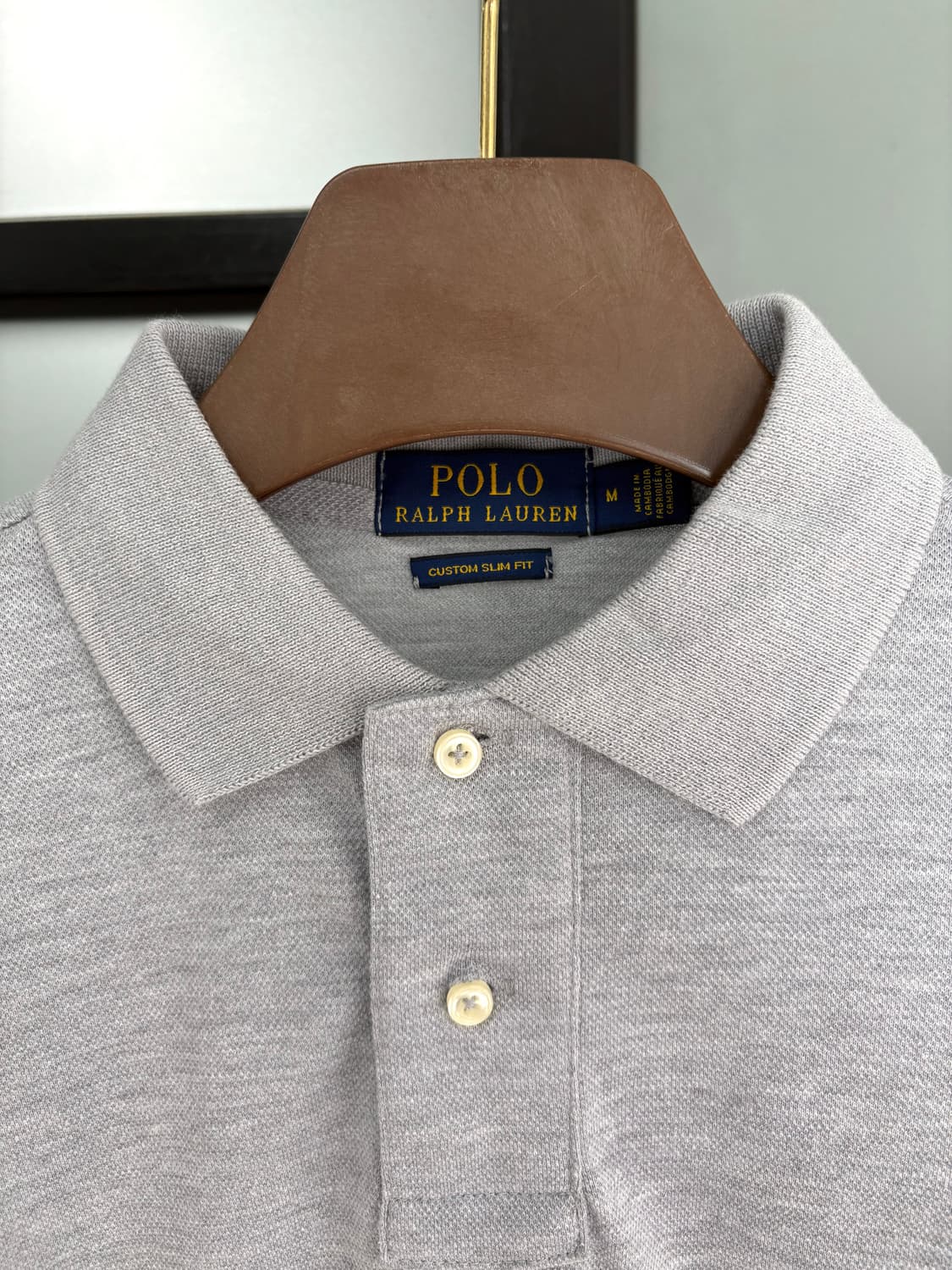  [L]POLO 폴로 새상품 그레이 카라티 상품이미지5