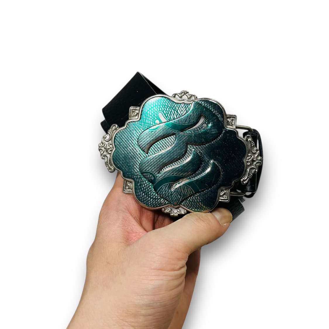 로카웨어 R 시그니처 빅 버클 로고 올드스쿨 힙합 벨트 상품이미지3