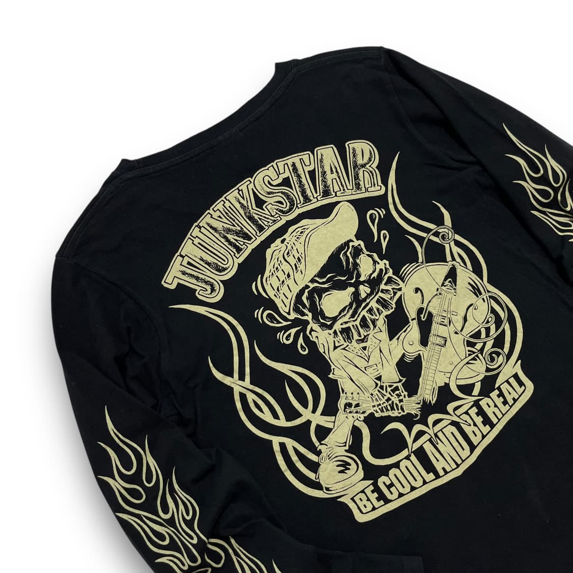 JUNK STAR Skull Flame Long Sleeve 상품이미지2