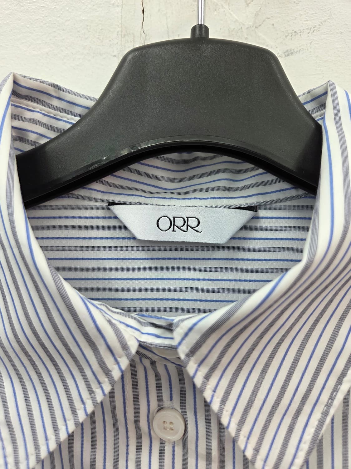 M 2024 오르 ORR 피디 랩 셔츠  블루 스트라이프 상품이미지4