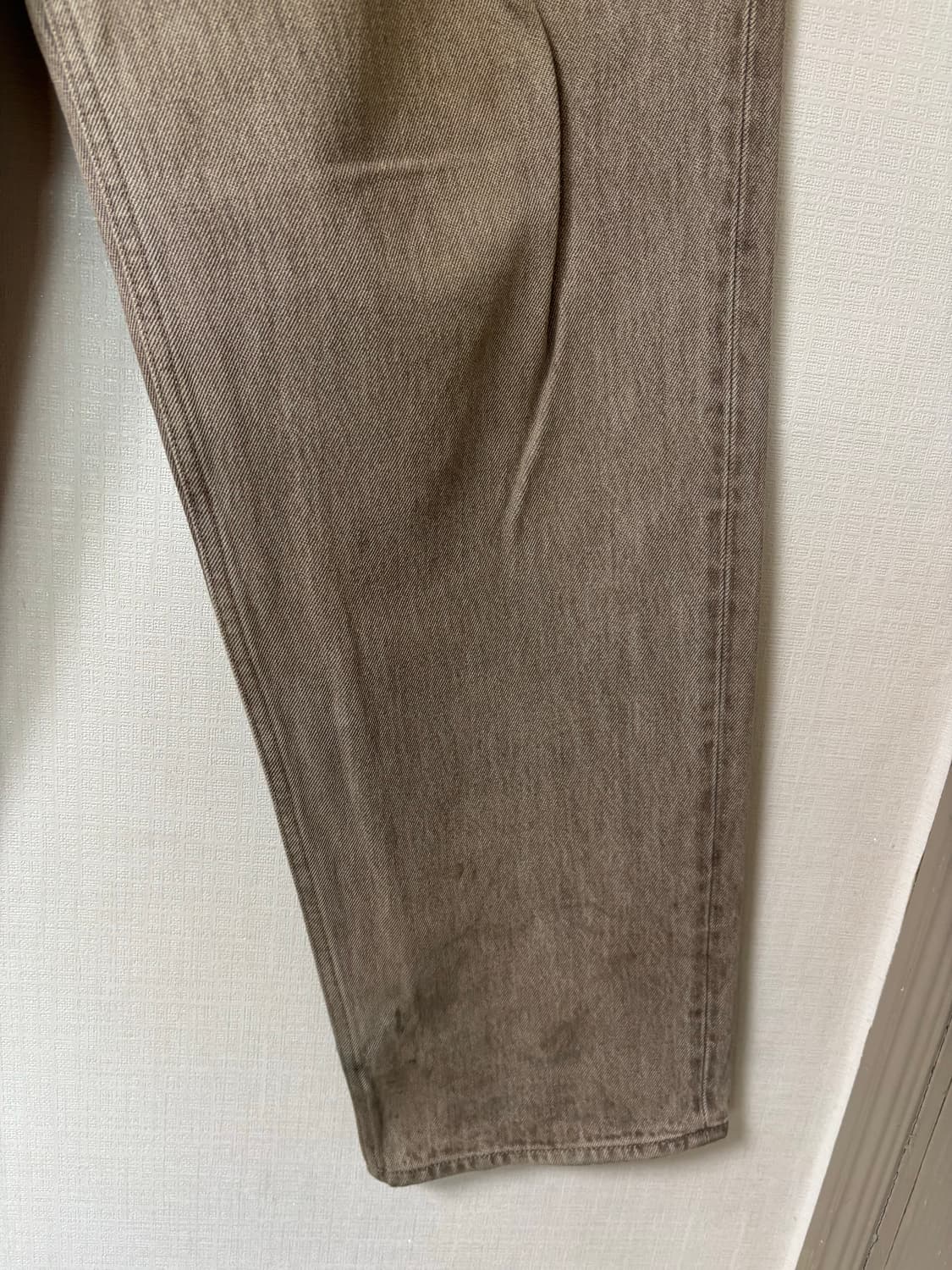 [30] 오라리 하드 트위스트 데님 모카브라운 상품이미지6