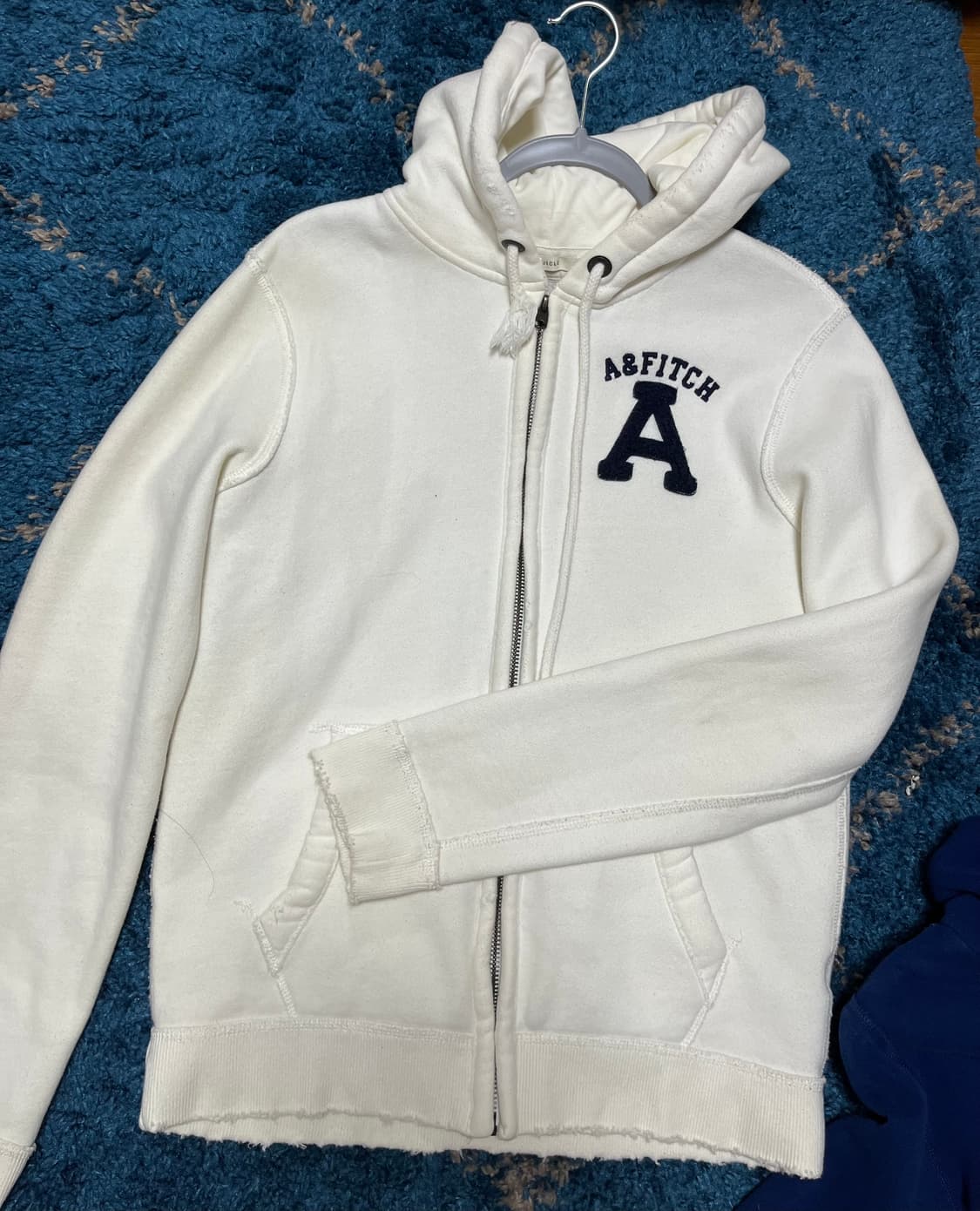 아베크롬비 화이트 후드집업 상품이미지1