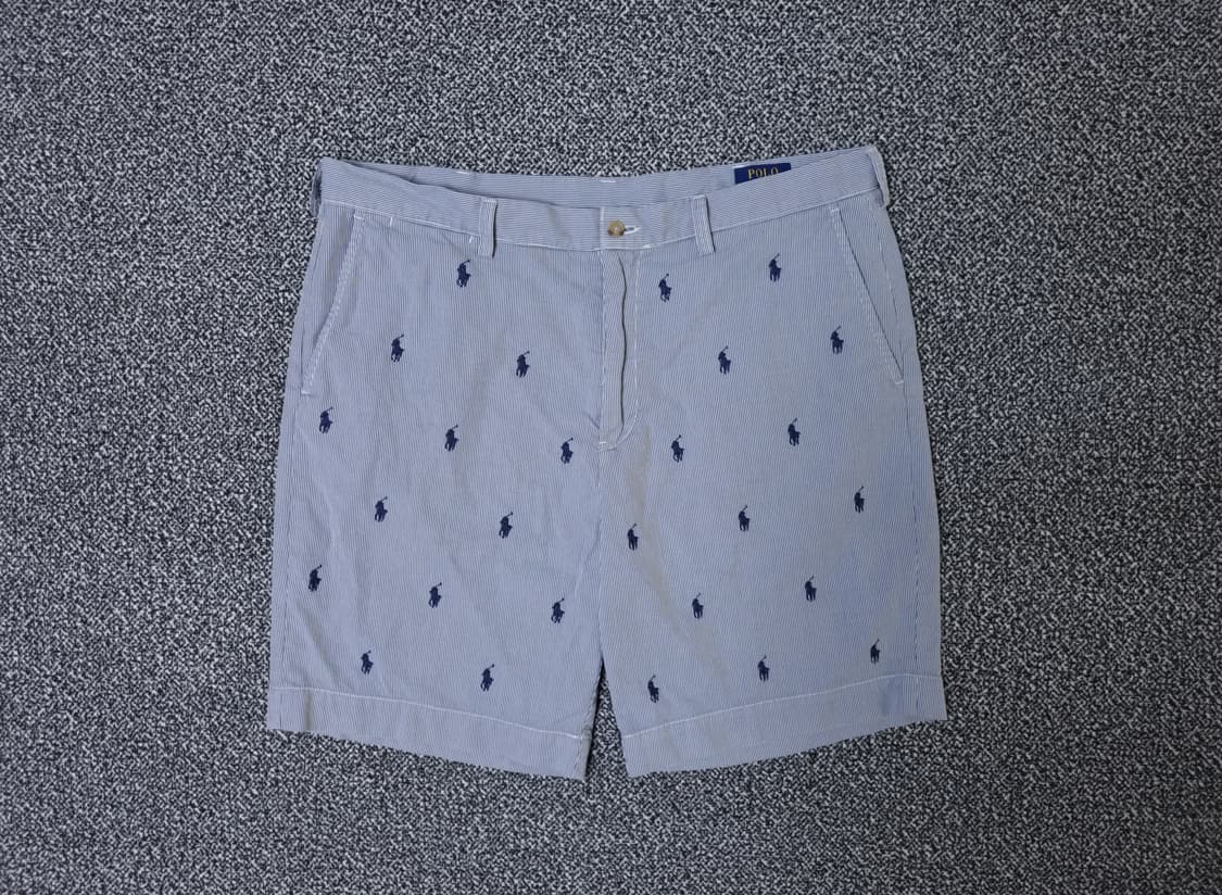 [무료배송][36]폴로 남성용 시어서커 멀티 포니 자수 반바지 상품이미지1