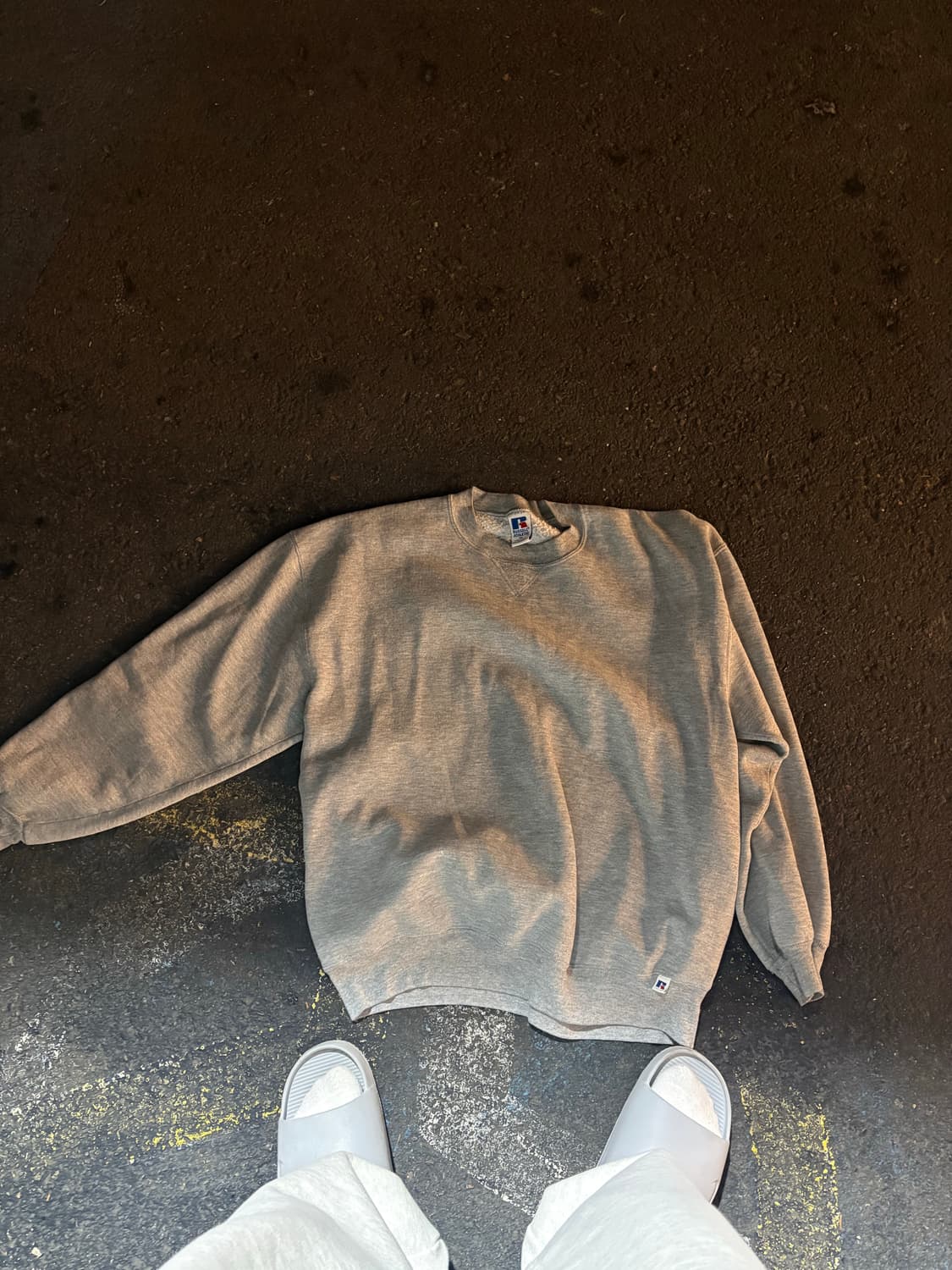 90s vintage russel crewneck grey XL 상품이미지1