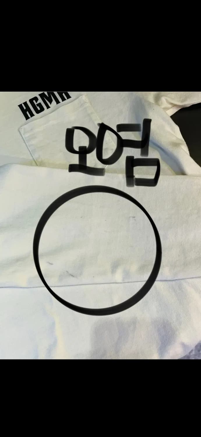 히스테릭 글래머 화이트 포켓 긴팔 티셔츠 상품이미지5