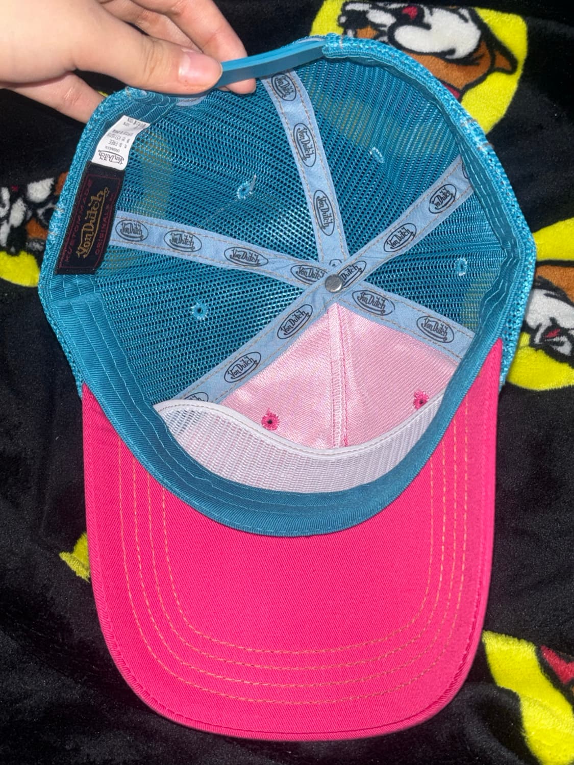 🚨연말세일🚨Von dutch pink+sky blue cap 상품이미지5