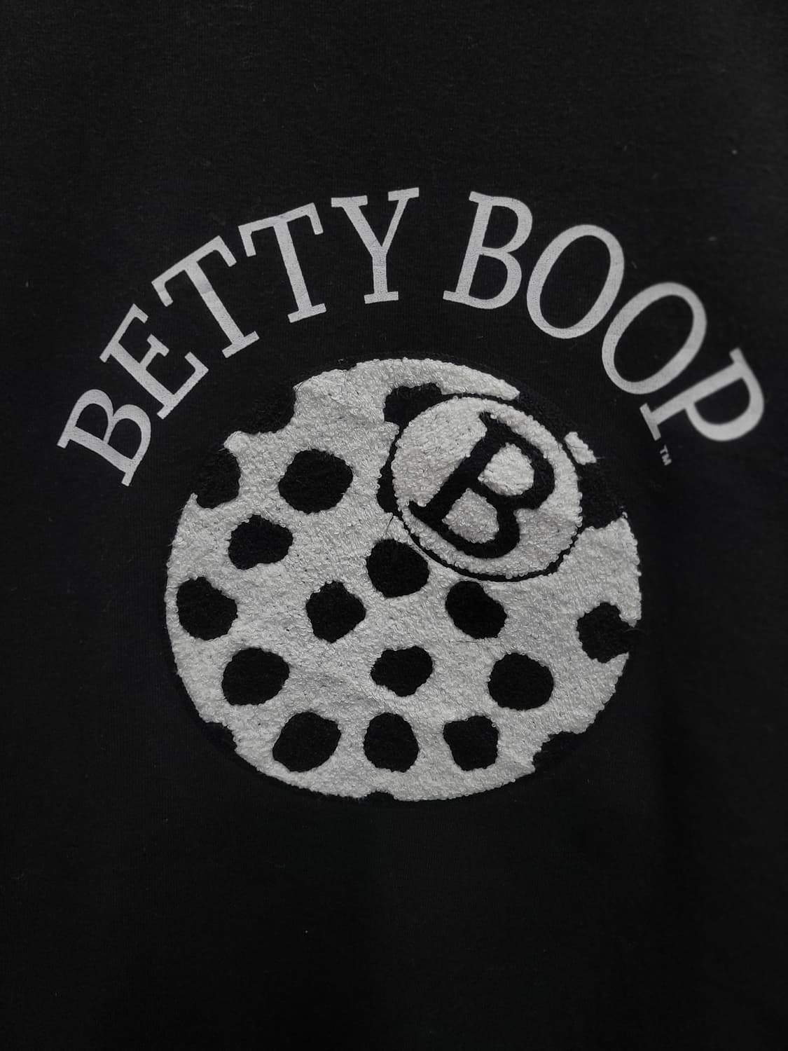 BETTY BOOP 베티붑 자수로고 입체 백로고 빅로고 오버핏 맨투맨 상품이미지6
