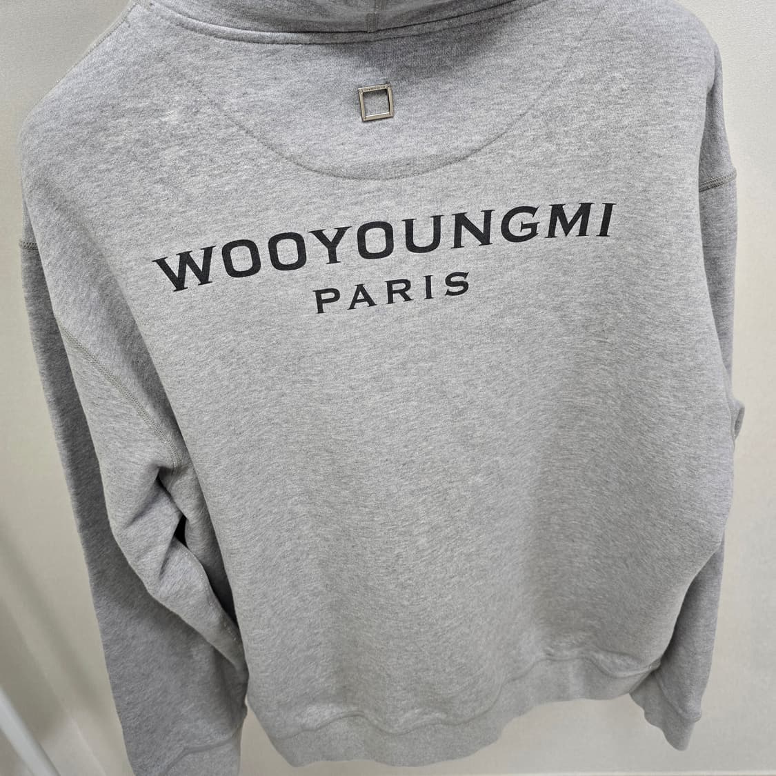23ss 우영미 백로고 후드티 50사이즈 105 판매 상품이미지2