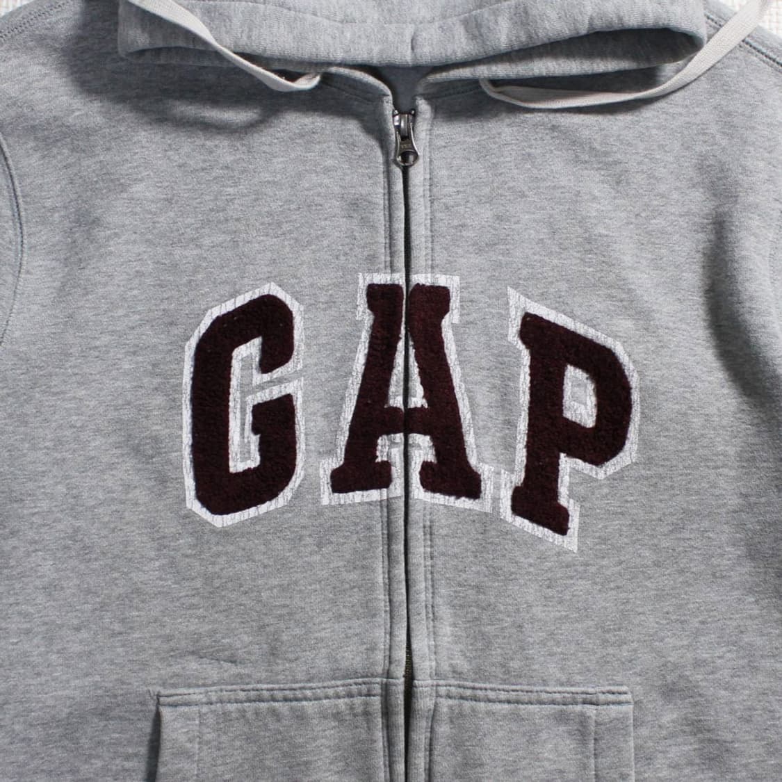 GAP 갭 그레이 기모 후드집업 상품이미지3