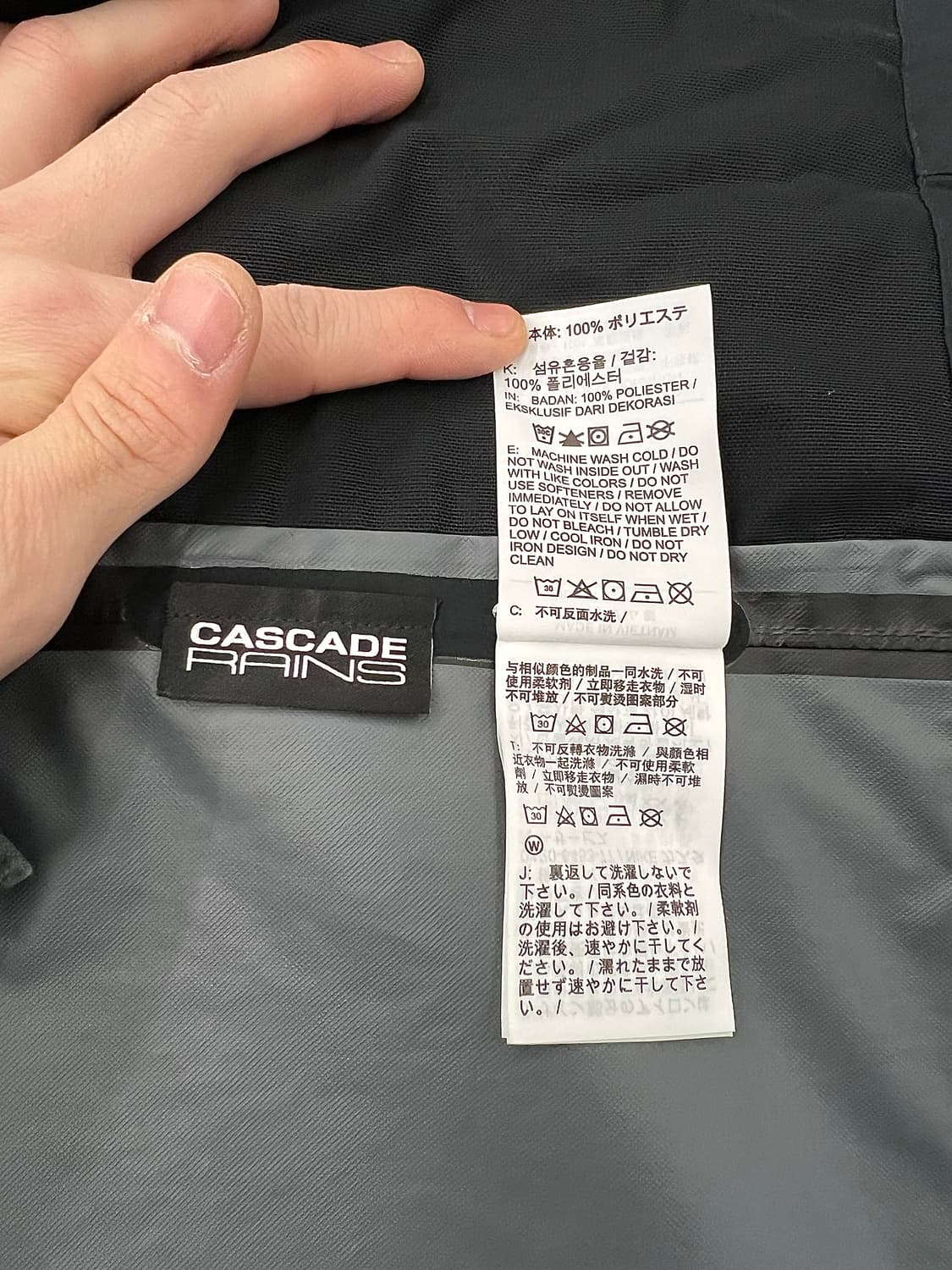 나이키 acg 스톰핏 ADV 케스케이드 레인 풀 집 자켓 블랙 상품이미지9