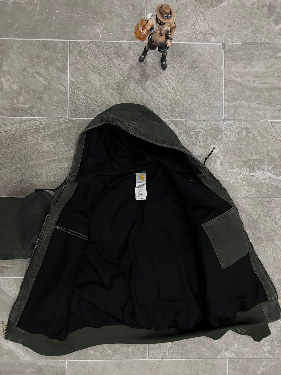 (XL) 칼하트 후드 덕 액티브 자켓 J25 MOS 모스그린 상품이미지3