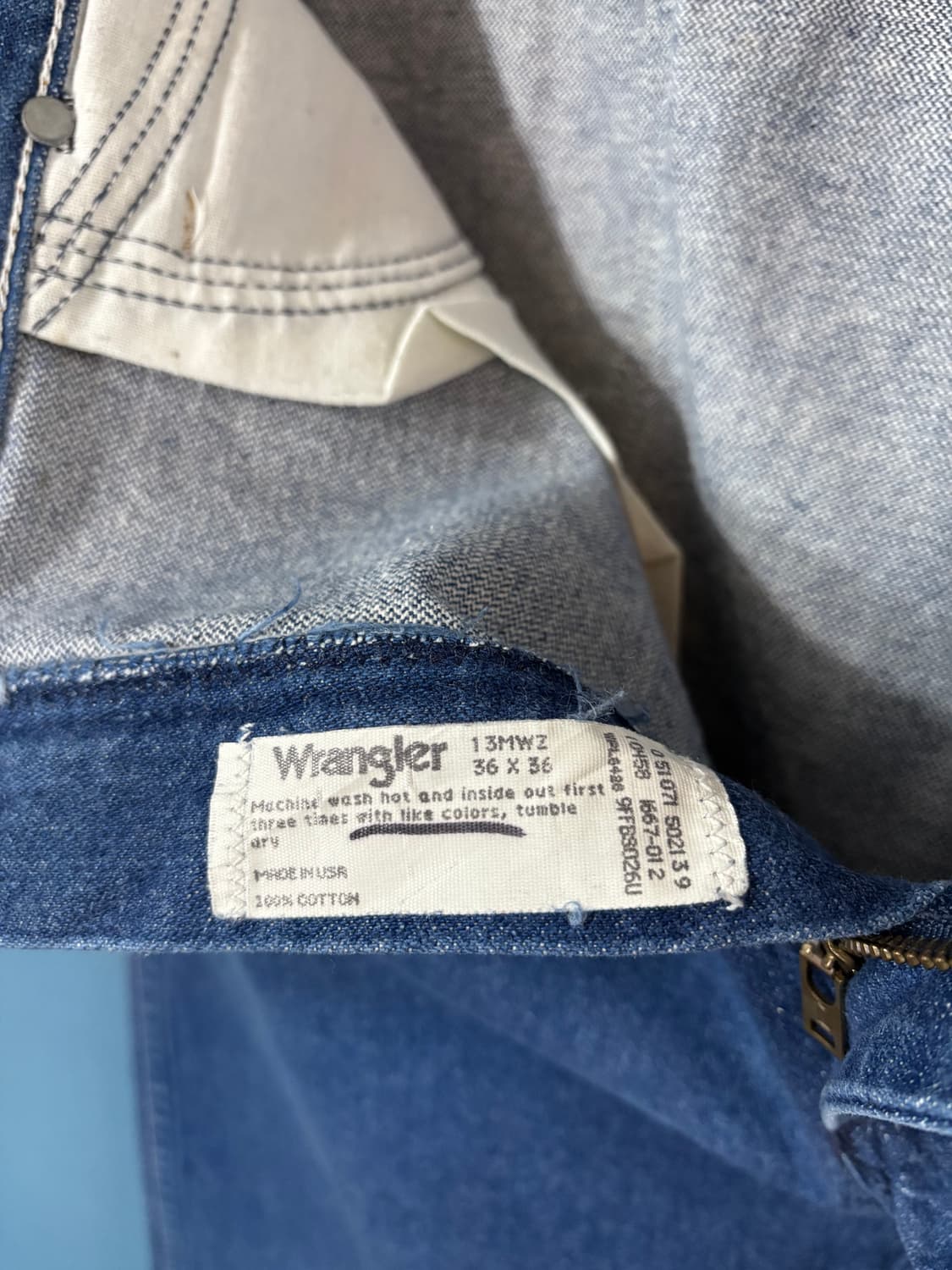 90‘s vWrangler 13mwz denim pant. 상품이미지7