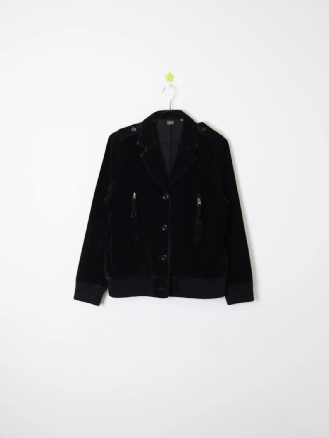 JEANASIS Black Velvet Short Jacket 상품이미지4