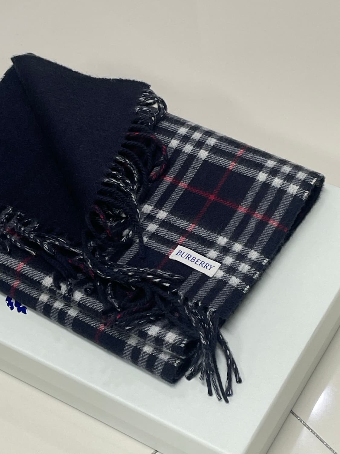 버버리 체크 머플러 풀세트 (택, 박스 O) 상품이미지4