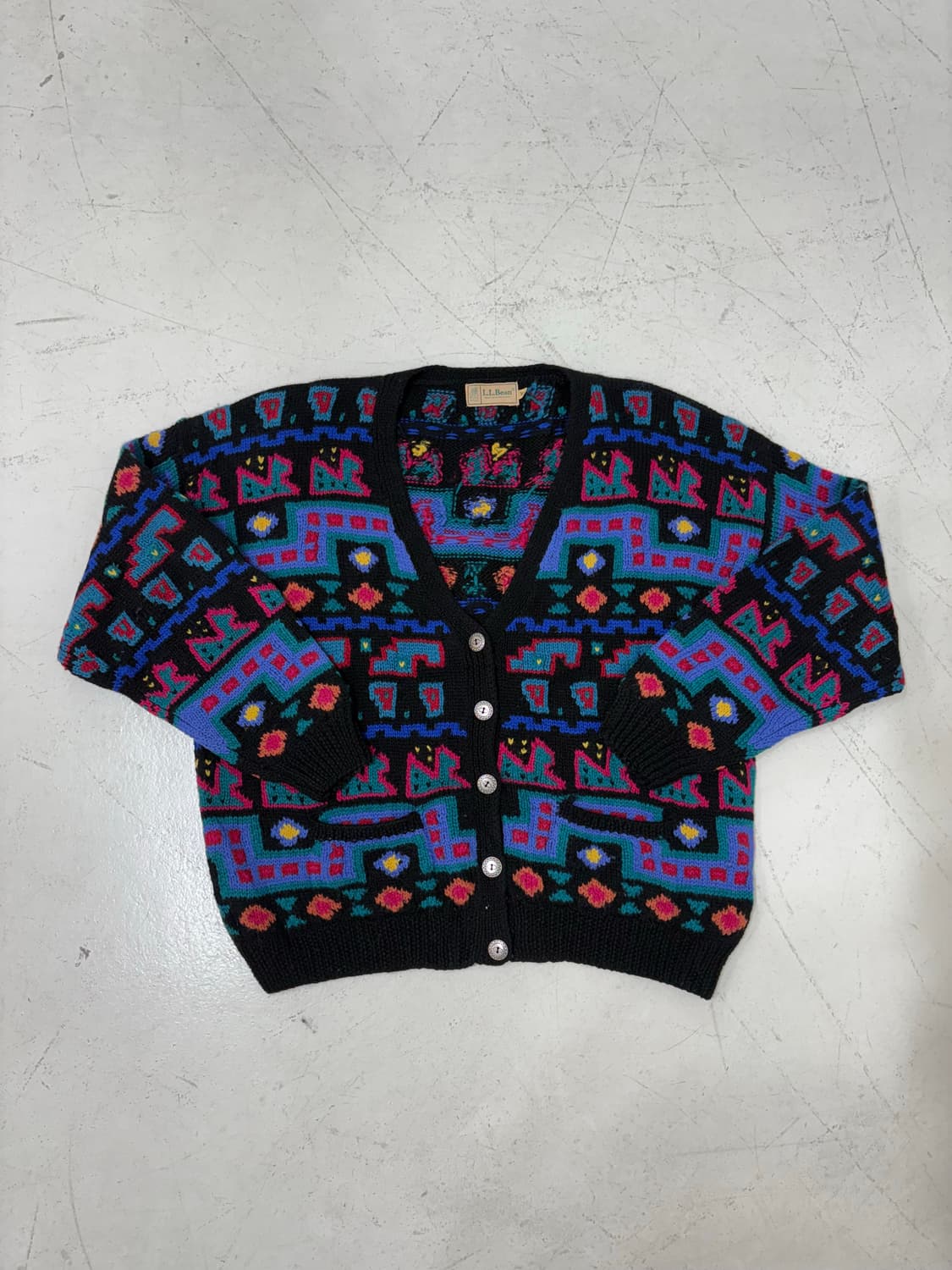 80’s LL Bean Cable Knit Wool Cardigan 상품이미지1