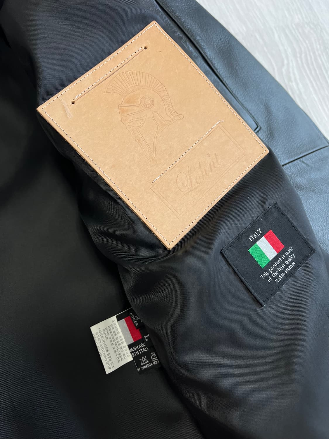 론트 양가죽자켓 L 상품이미지4