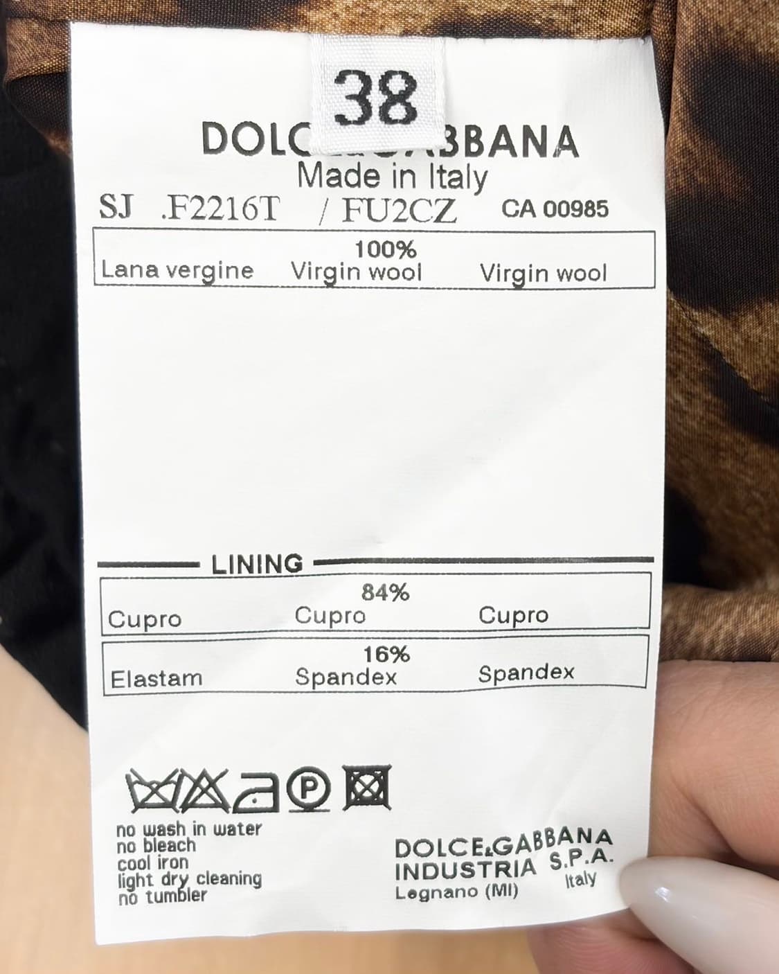 돌체앤가바나 블랙 프릴 그런지 울 블레이저 자켓  상품이미지8