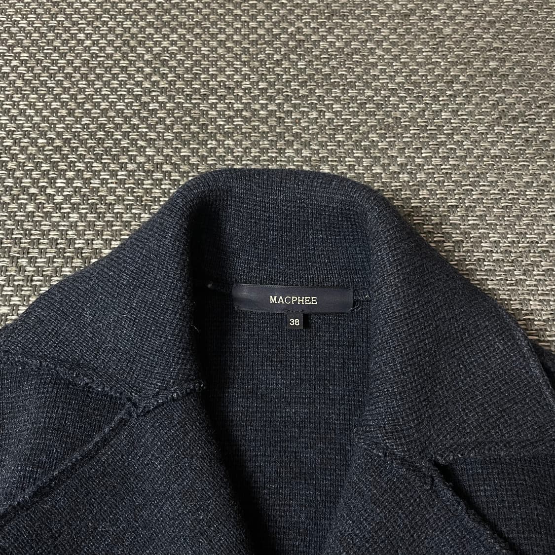 MACPHEE 네이비 니트 코트 숏자켓 38 상품이미지5