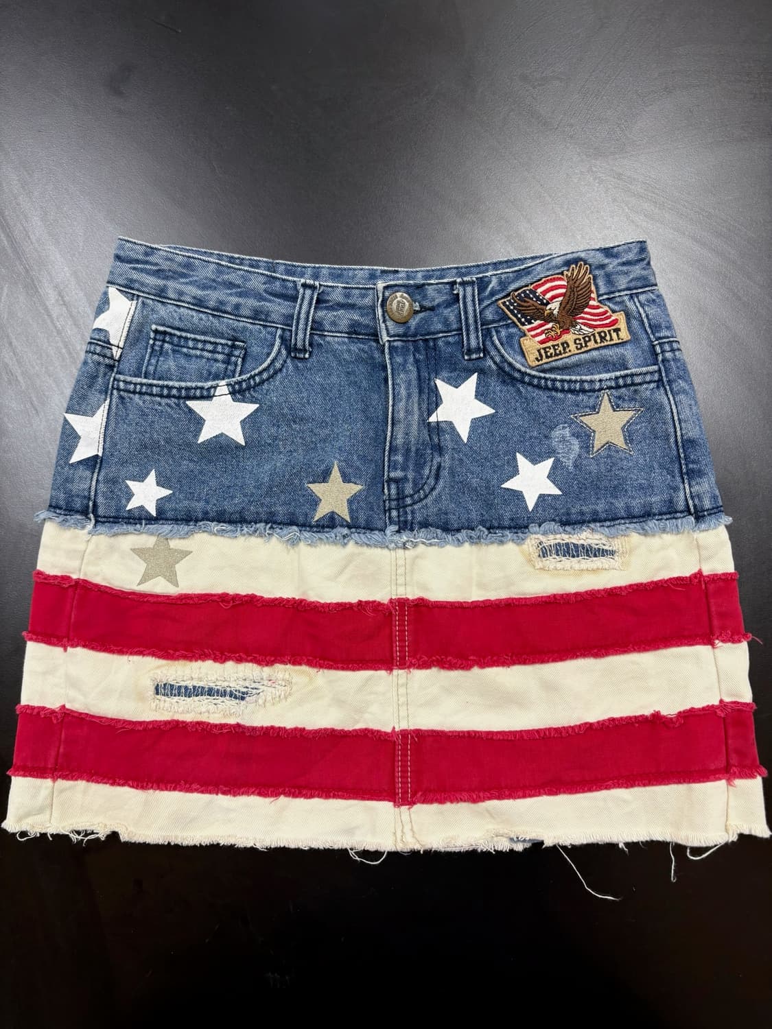 빈티지 성조기 디자인 스커트 상품이미지3