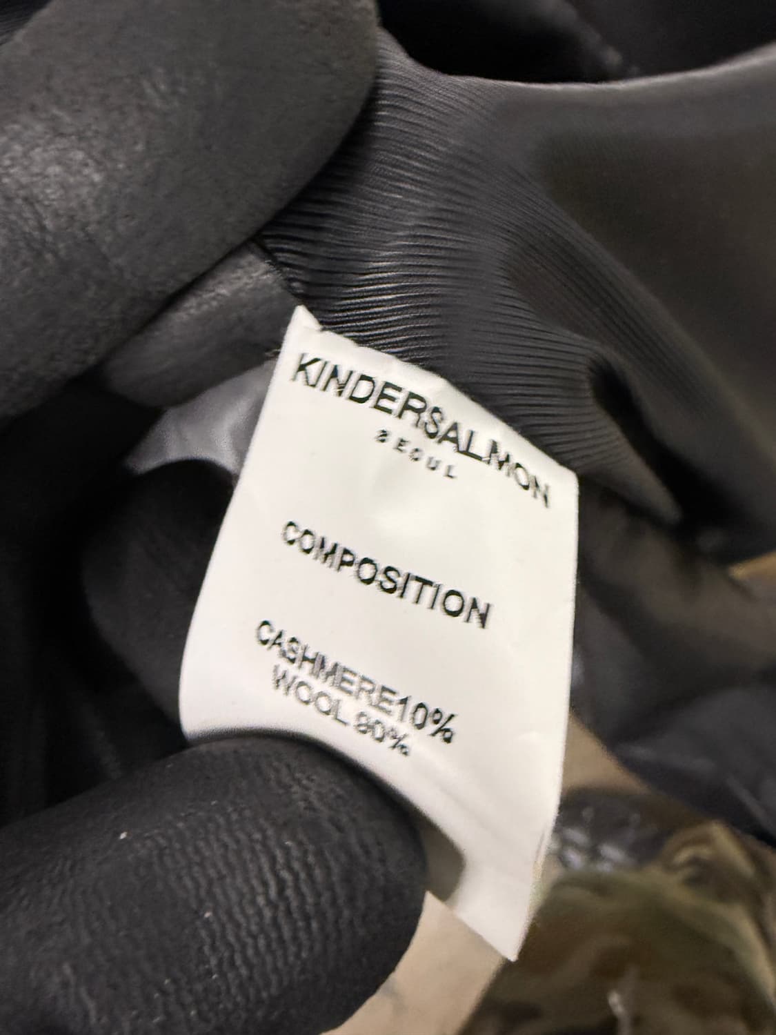 킨더살몬 에센셜 캐시미어 싱글 코트 상품이미지5