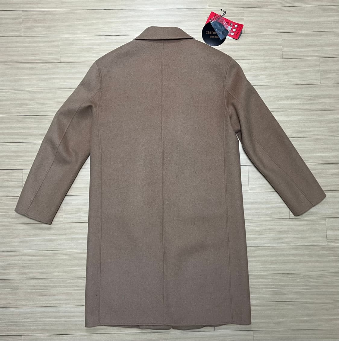 [95] 앤듀 캐시미어 블렌디드 코트 세미오버핏 카멜 상품이미지8