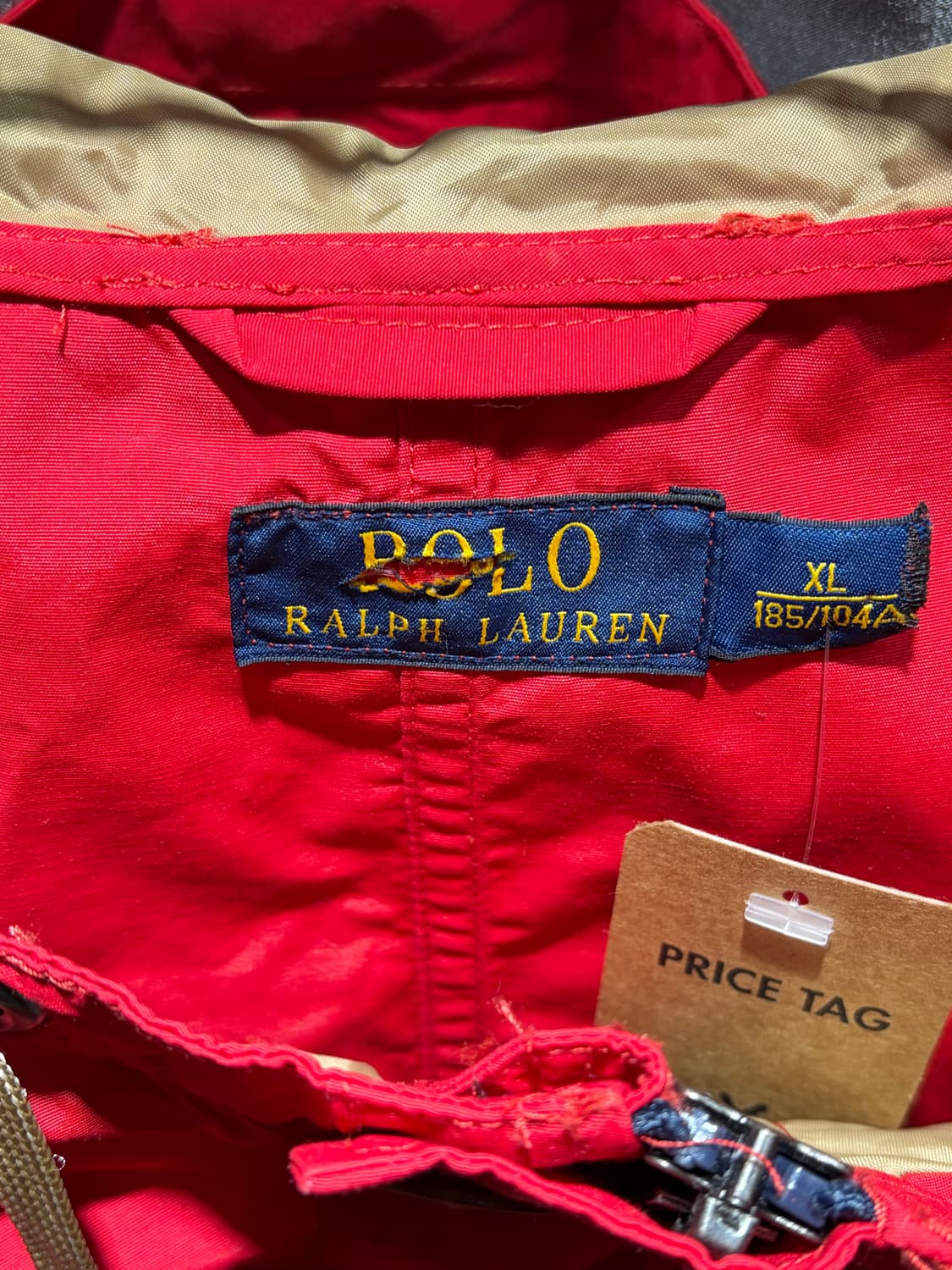 XL 폴로랄프로렌 블루포니 레드 나일론 자켓 상품이미지5