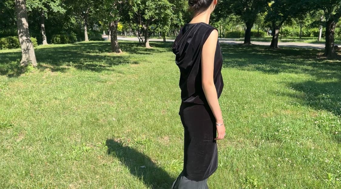 JILSANDER Velvet Midi Length Dress 상품이미지2